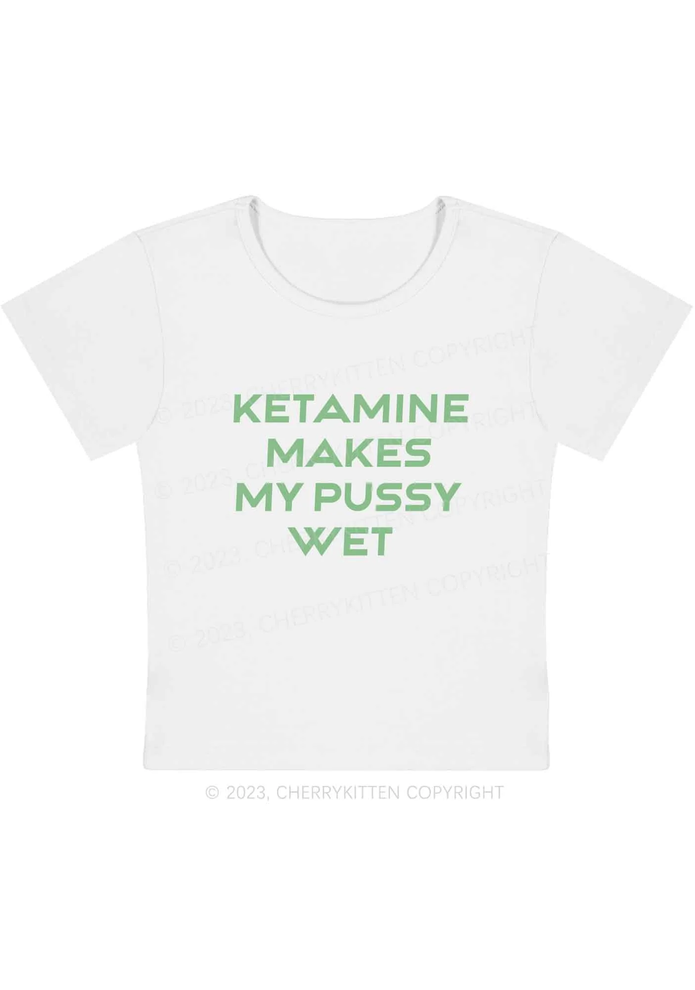 K Makes My Puxxy Wet Y2K Baby Tee Cherrykitten - Image 6