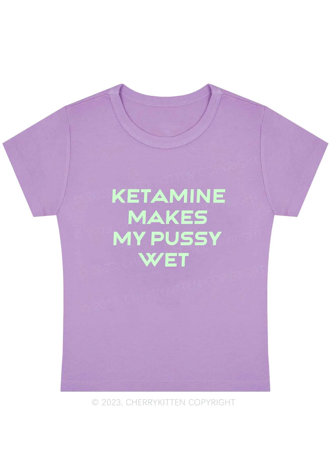 K Makes My Puxxy Wet Y2K Baby Tee Cherrykitten - Image 7