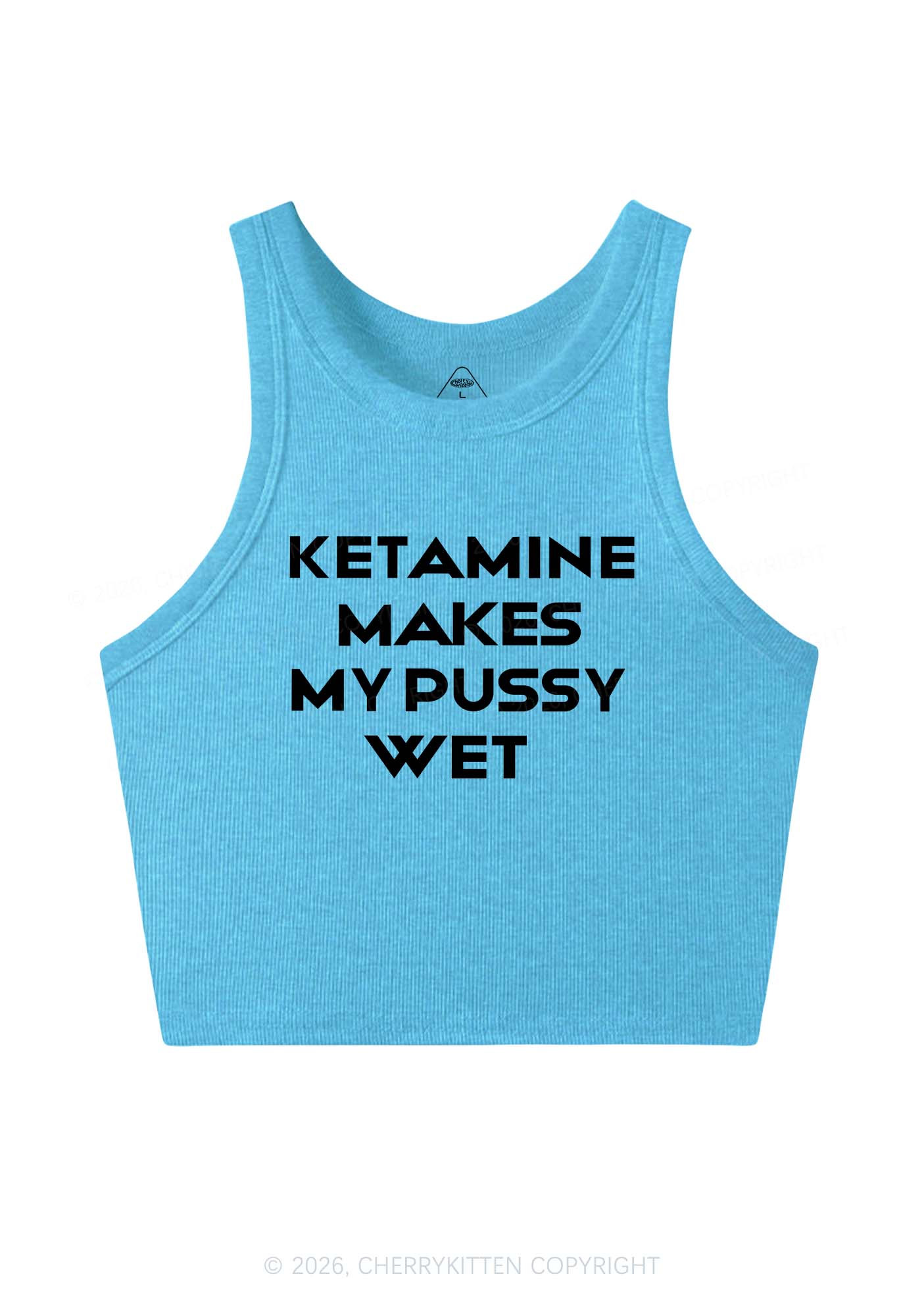 K Makes My Puxxy Wet Y2K Crop Tank Top Cherrykitten - Image 10
