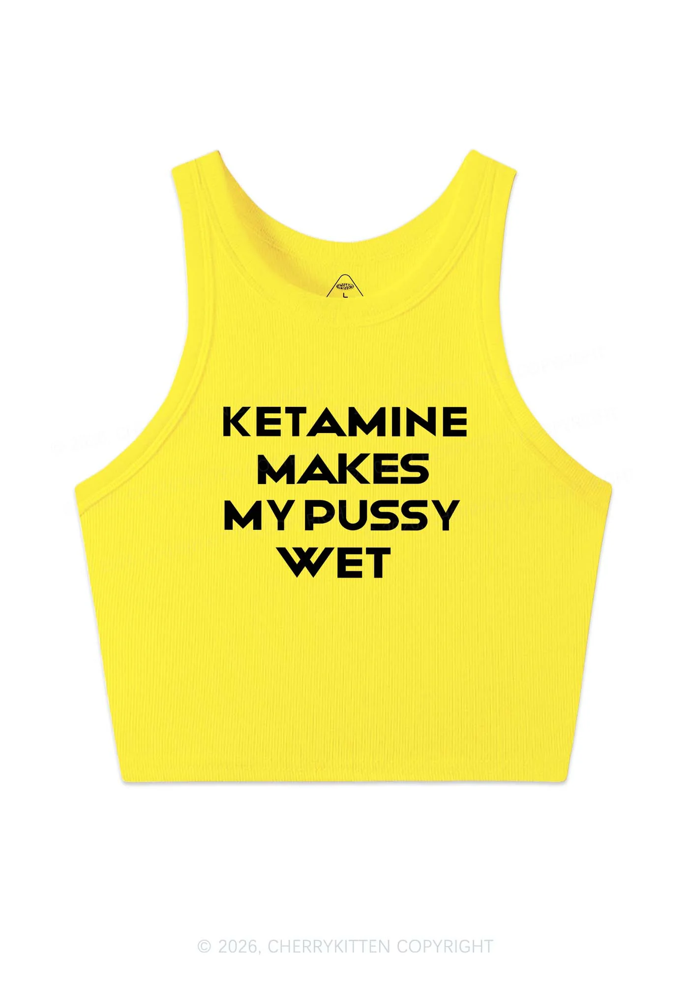 K Makes My Puxxy Wet Y2K Crop Tank Top Cherrykitten - Image 11