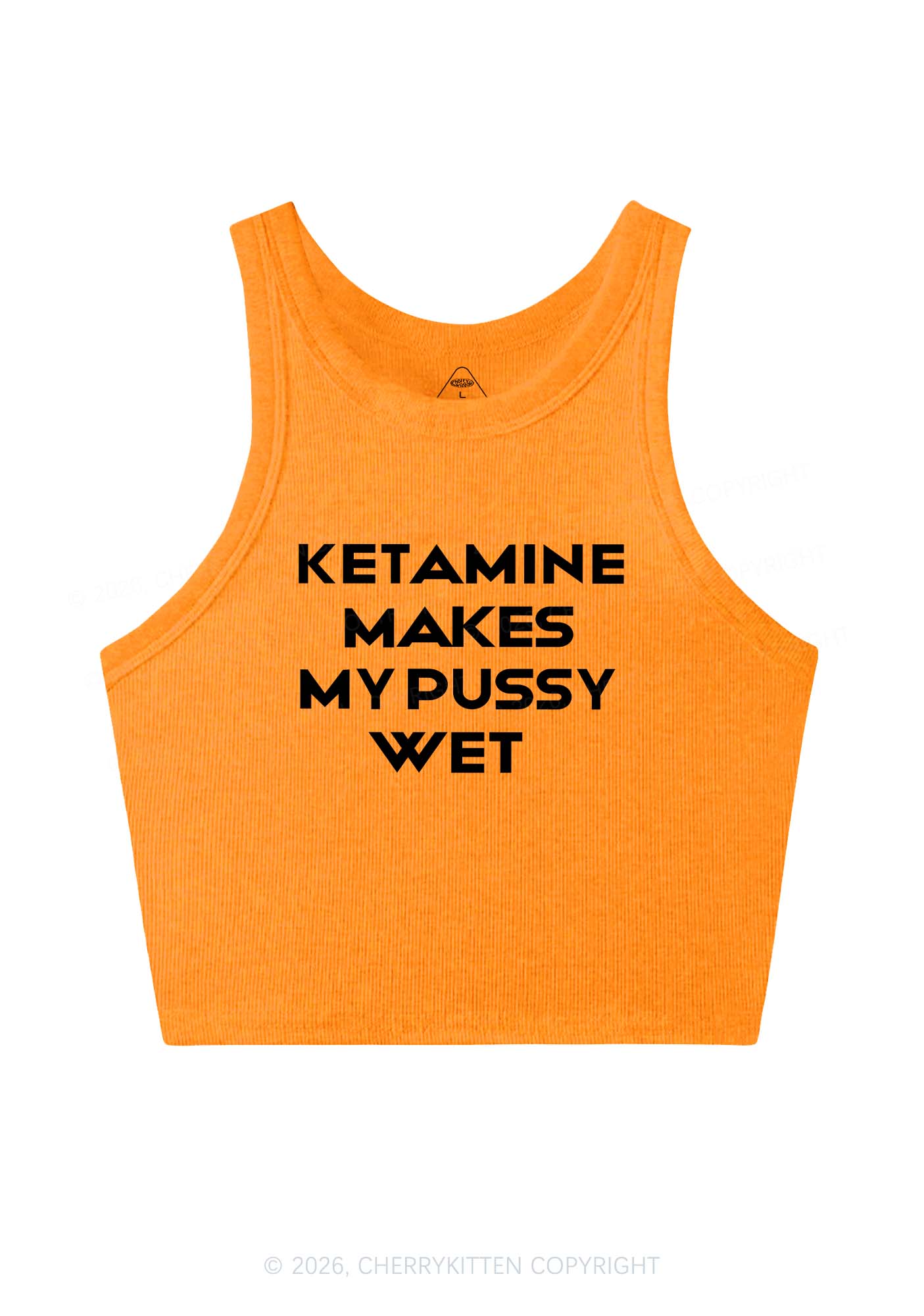 K Makes My Puxxy Wet Y2K Crop Tank Top Cherrykitten - Image 12