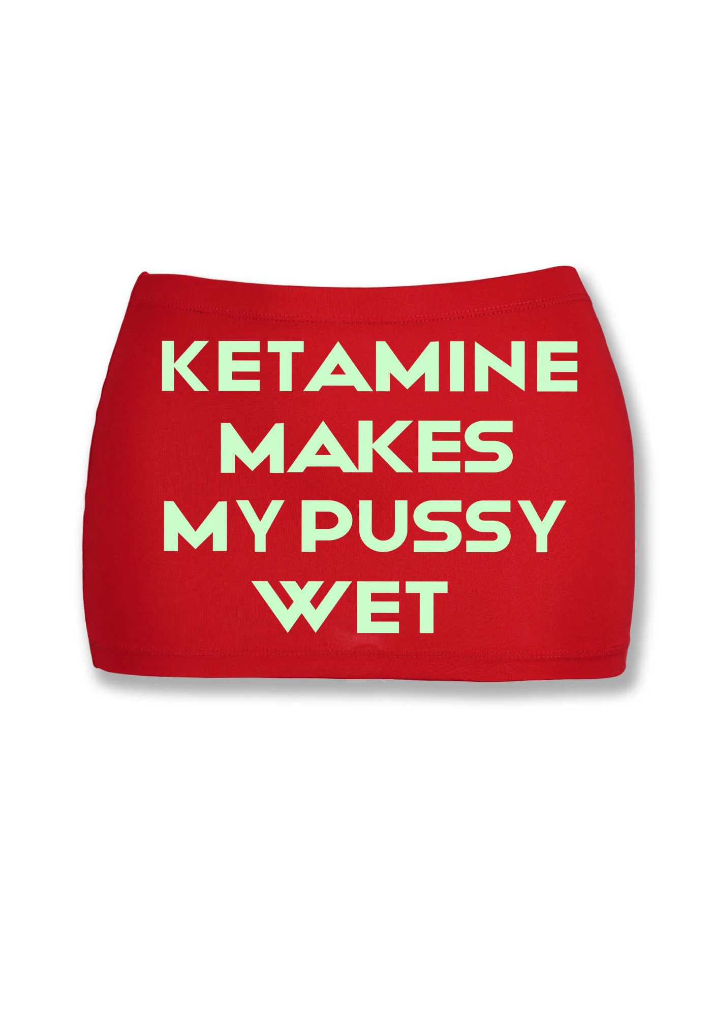 K Makes My Puxxy Wet Y2K Mini Hip Skirt Cherrykitten - Image 3