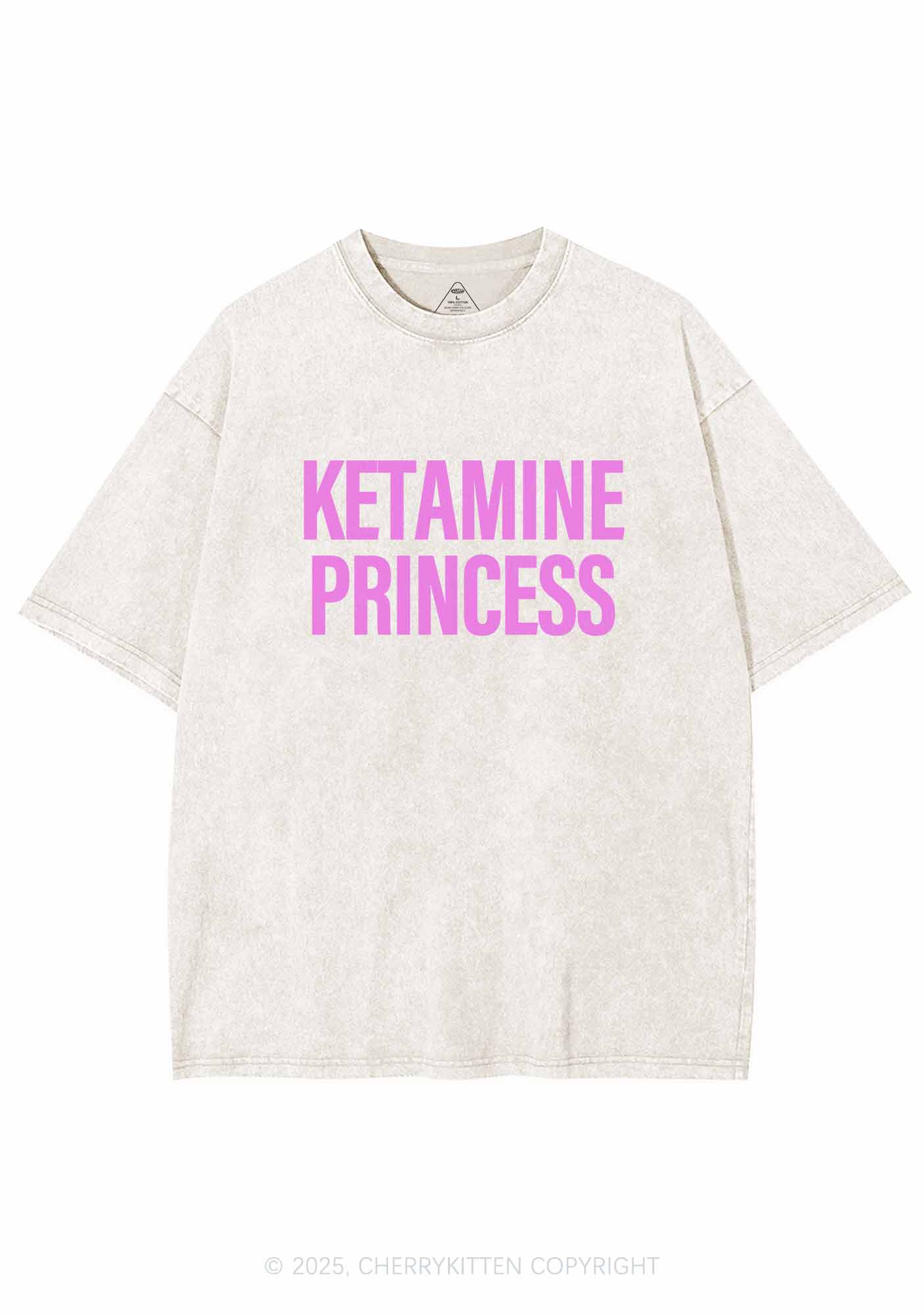 K Princess Y2K Washed Tee Cherrykitten - Image 3