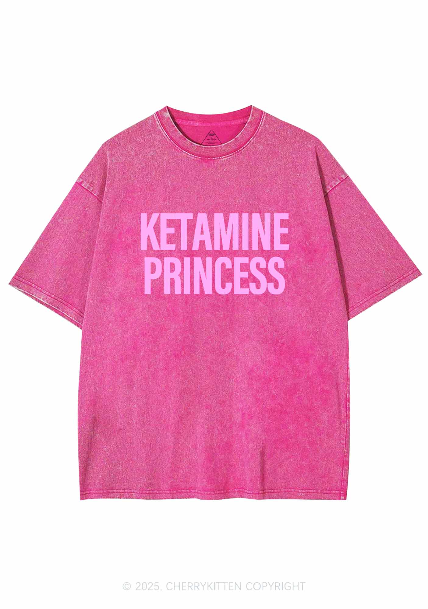 K Princess Y2K Washed Tee Cherrykitten - Image 4