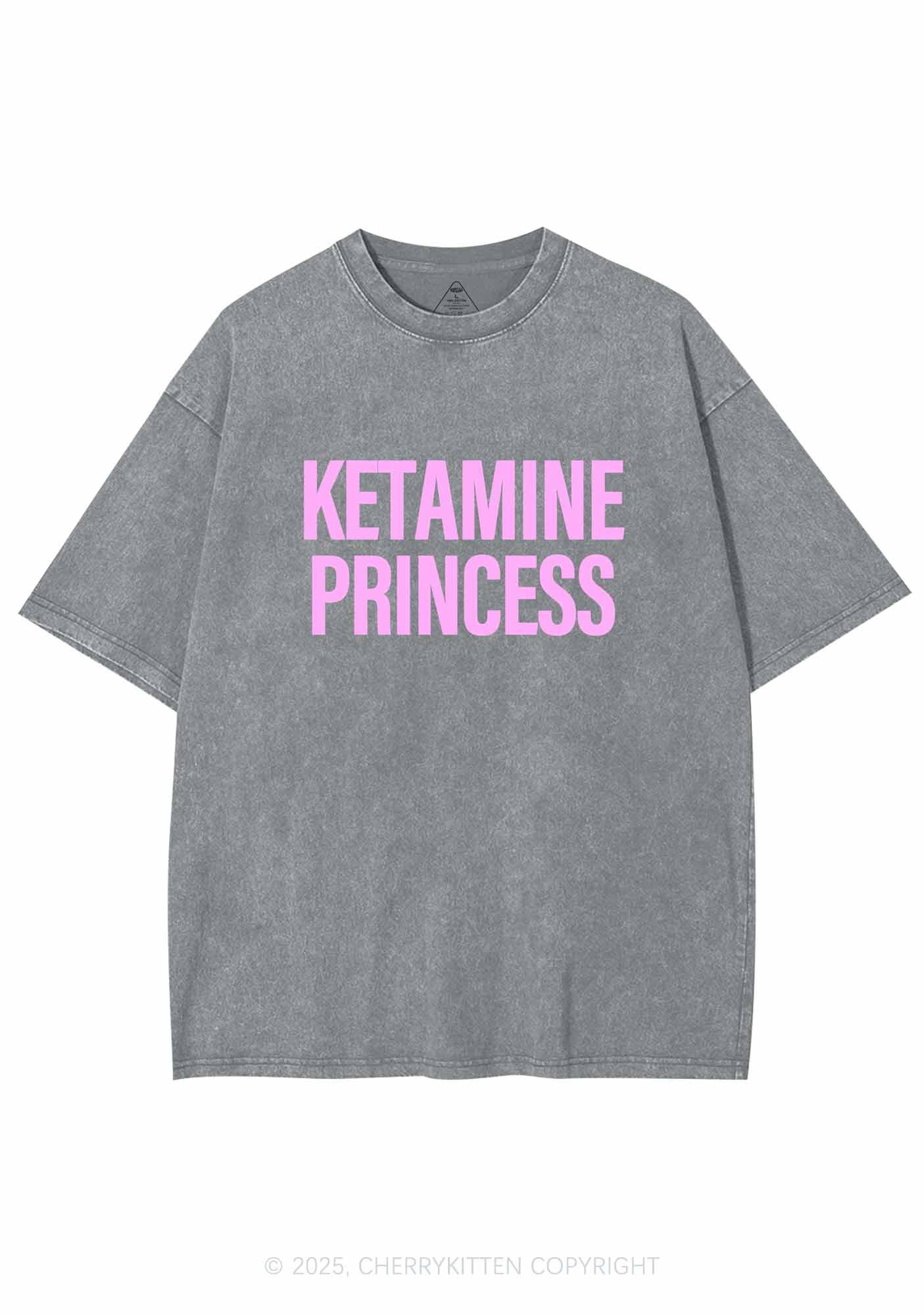 K Princess Y2K Washed Tee Cherrykitten - Image 6