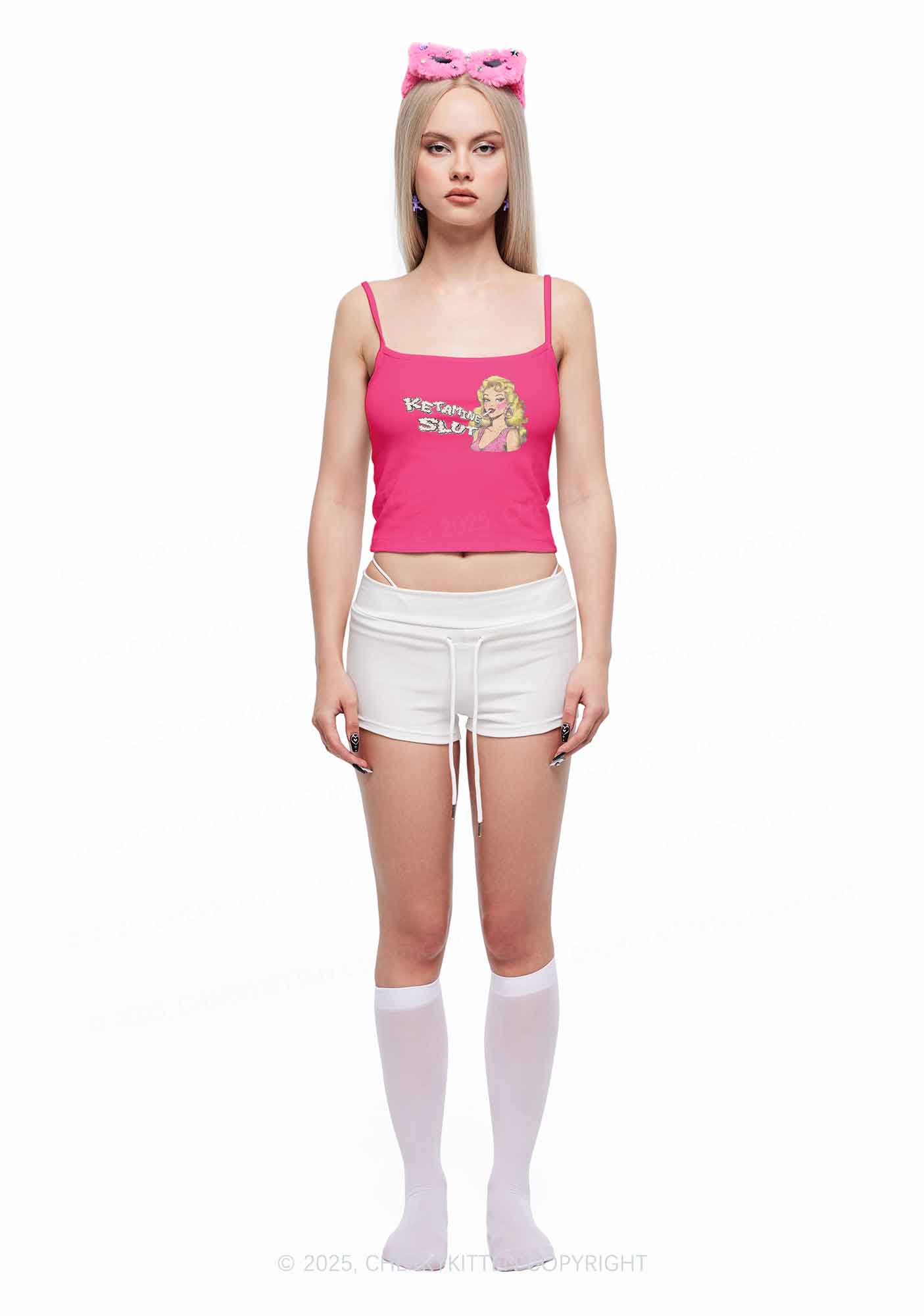K Slxt Y2K Spaghetti Strap Cami Cherrykitten - Image 2