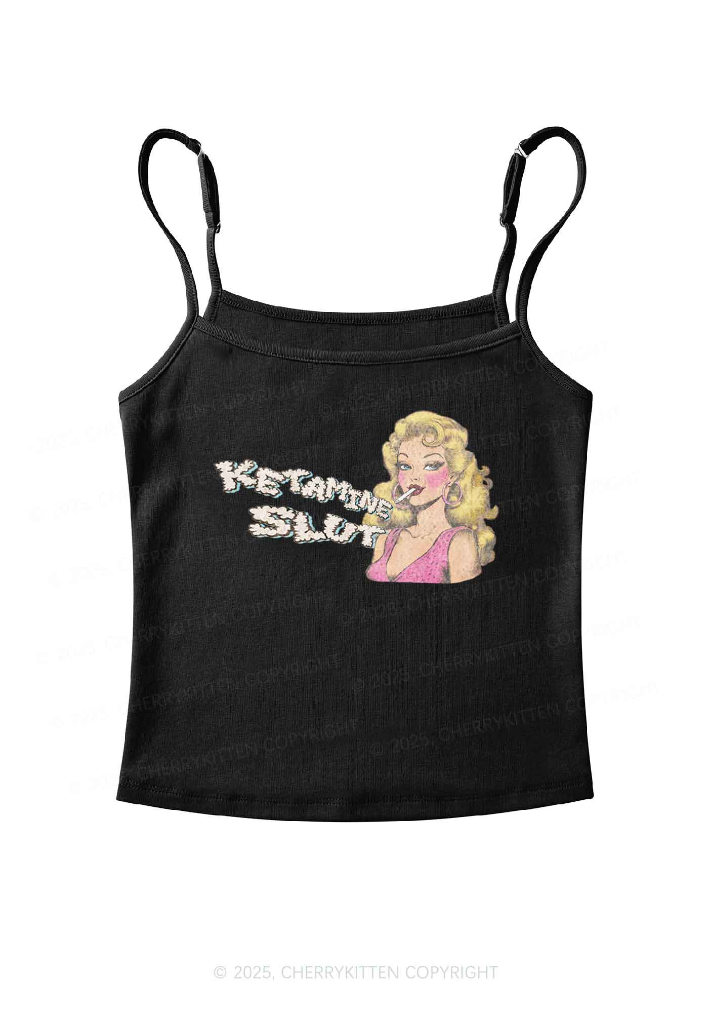 K Slxt Y2K Spaghetti Strap Cami Cherrykitten - Image 3