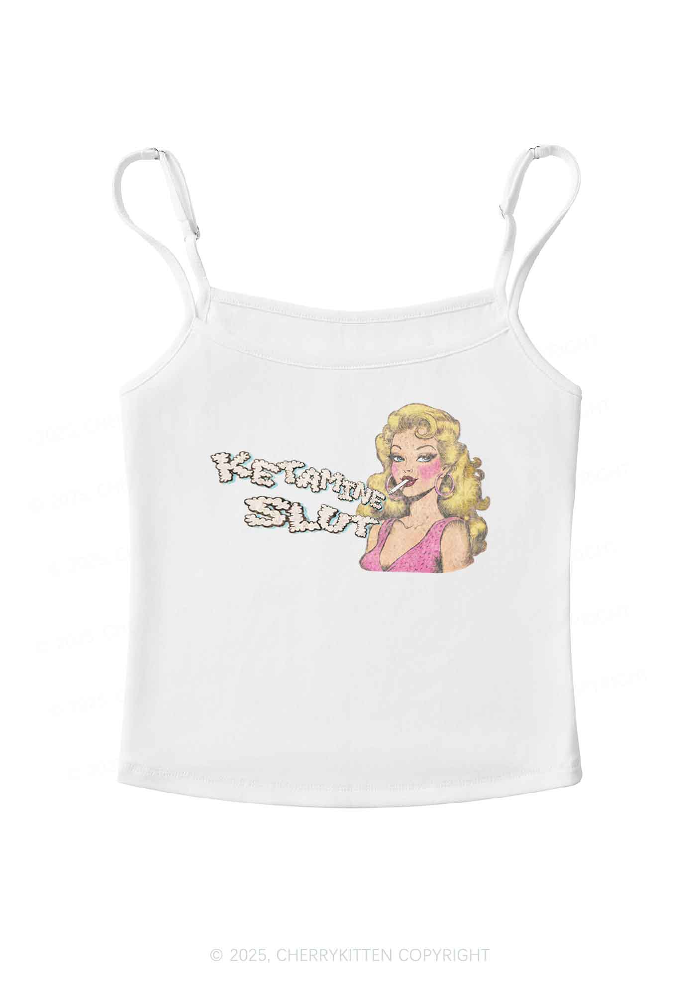 K Slxt Y2K Spaghetti Strap Cami Cherrykitten - Image 4