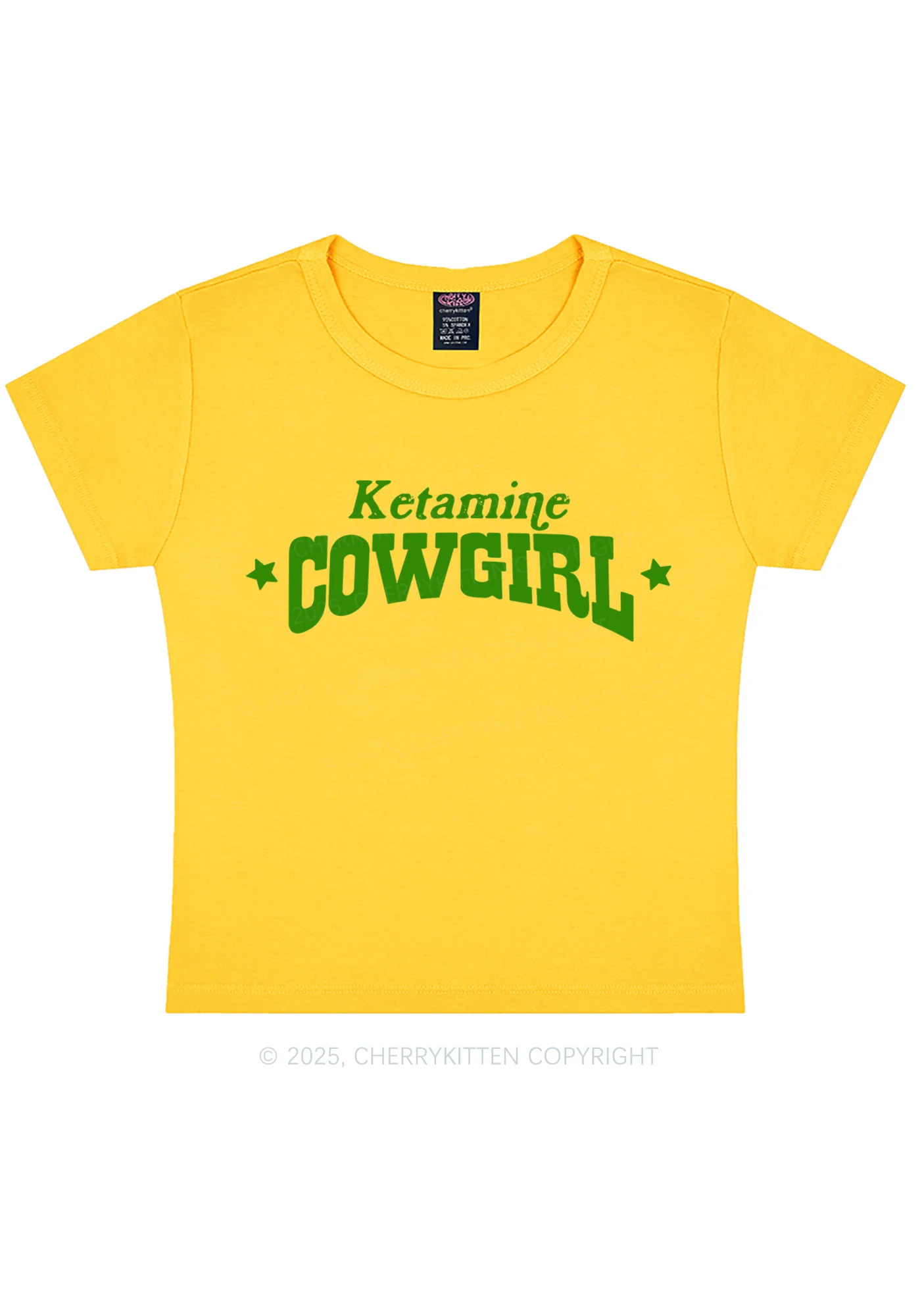 K Star Cowgirl Y2K Baby Tee Cherrykitten - Image 5