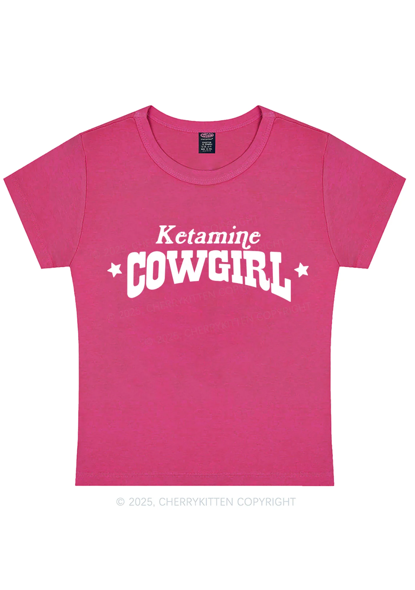 K Star Cowgirl Y2K Baby Tee Cherrykitten - Image 6