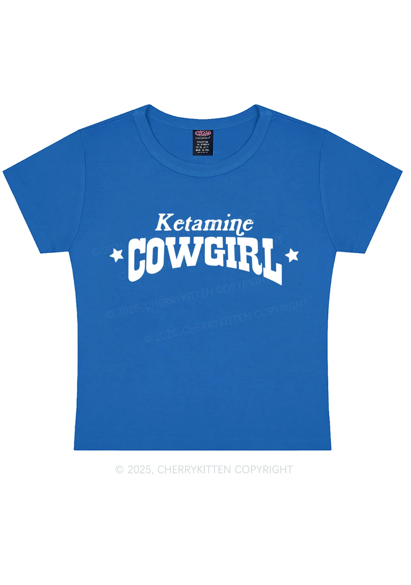 K Star Cowgirl Y2K Baby Tee Cherrykitten - Image 8