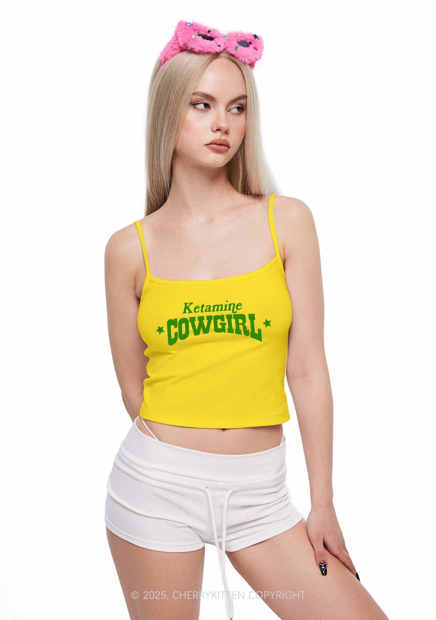 K Star Cowgirl Y2K Spaghetti Strap Cami Cherrykitte - Image 2