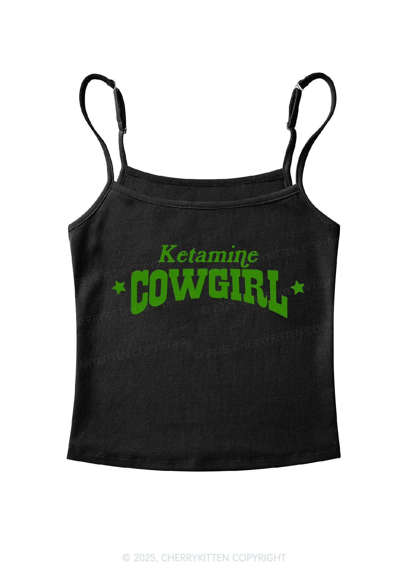 K Star Cowgirl Y2K Spaghetti Strap Cami Cherrykitte - Image 3