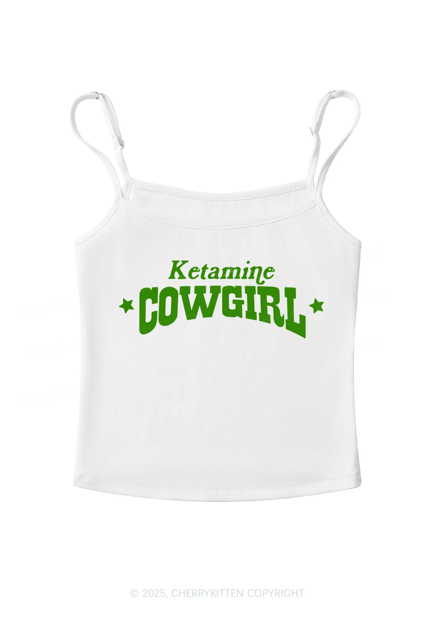 K Star Cowgirl Y2K Spaghetti Strap Cami Cherrykitte - Image 4