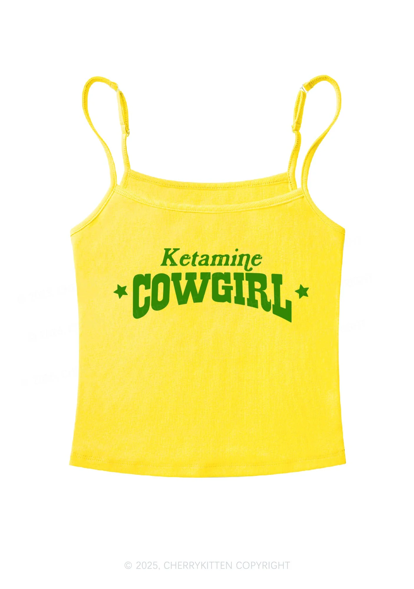 K Star Cowgirl Y2K Spaghetti Strap Cami Cherrykitte - Image 5
