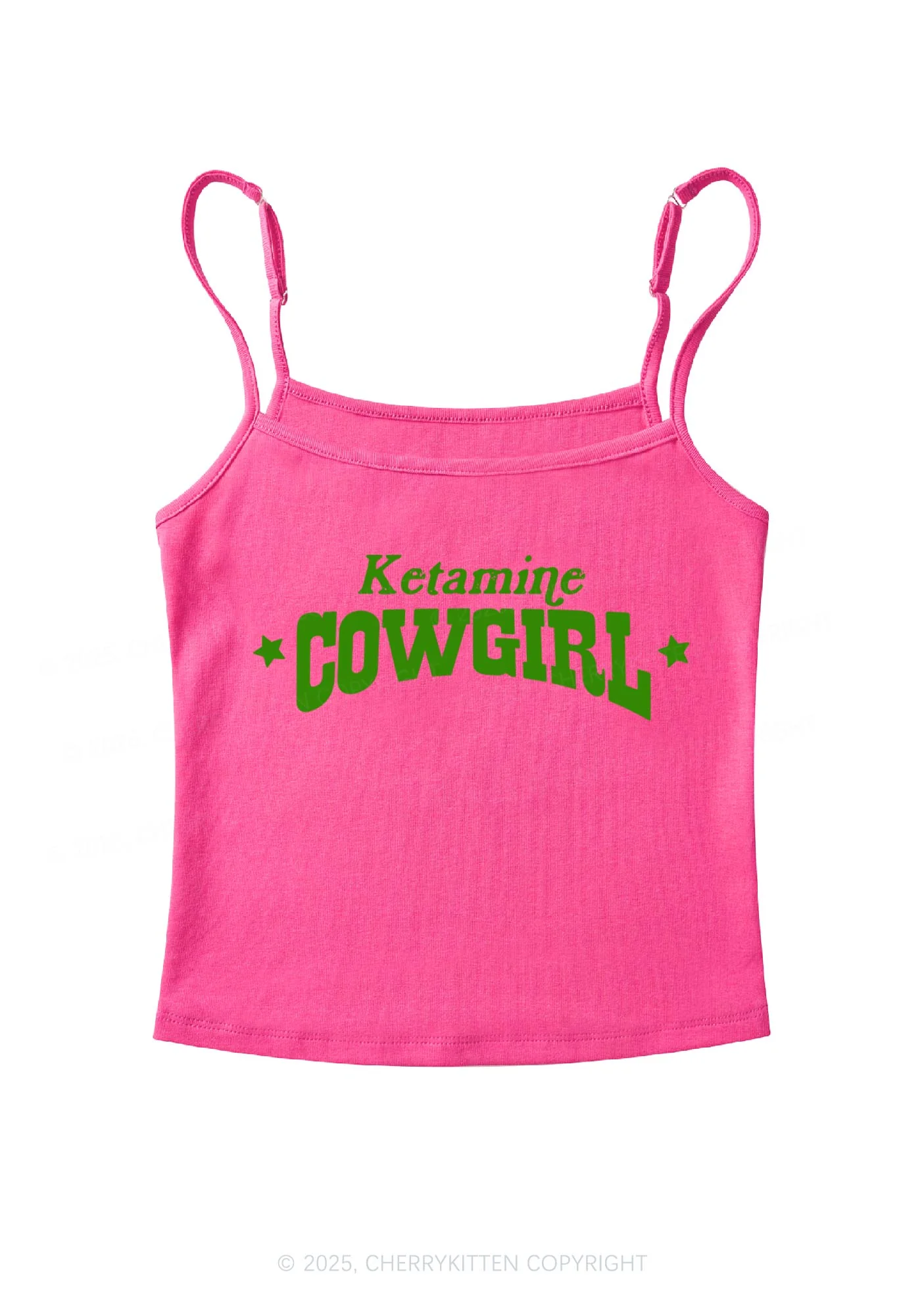 K Star Cowgirl Y2K Spaghetti Strap Cami Cherrykitte - Image 7
