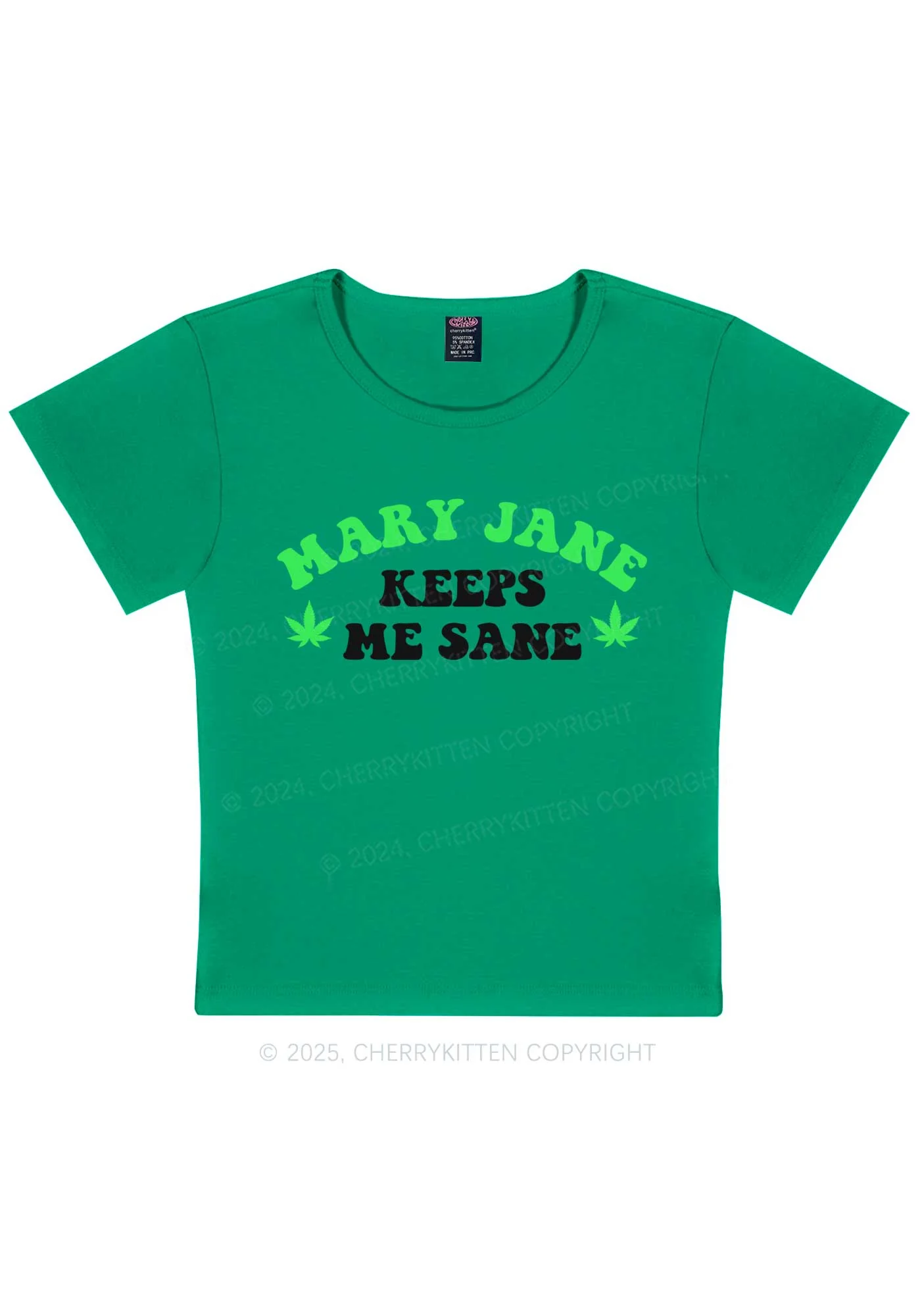 Keeps Me Sane Y2K Baby Tee Cherrykitten - Image 10