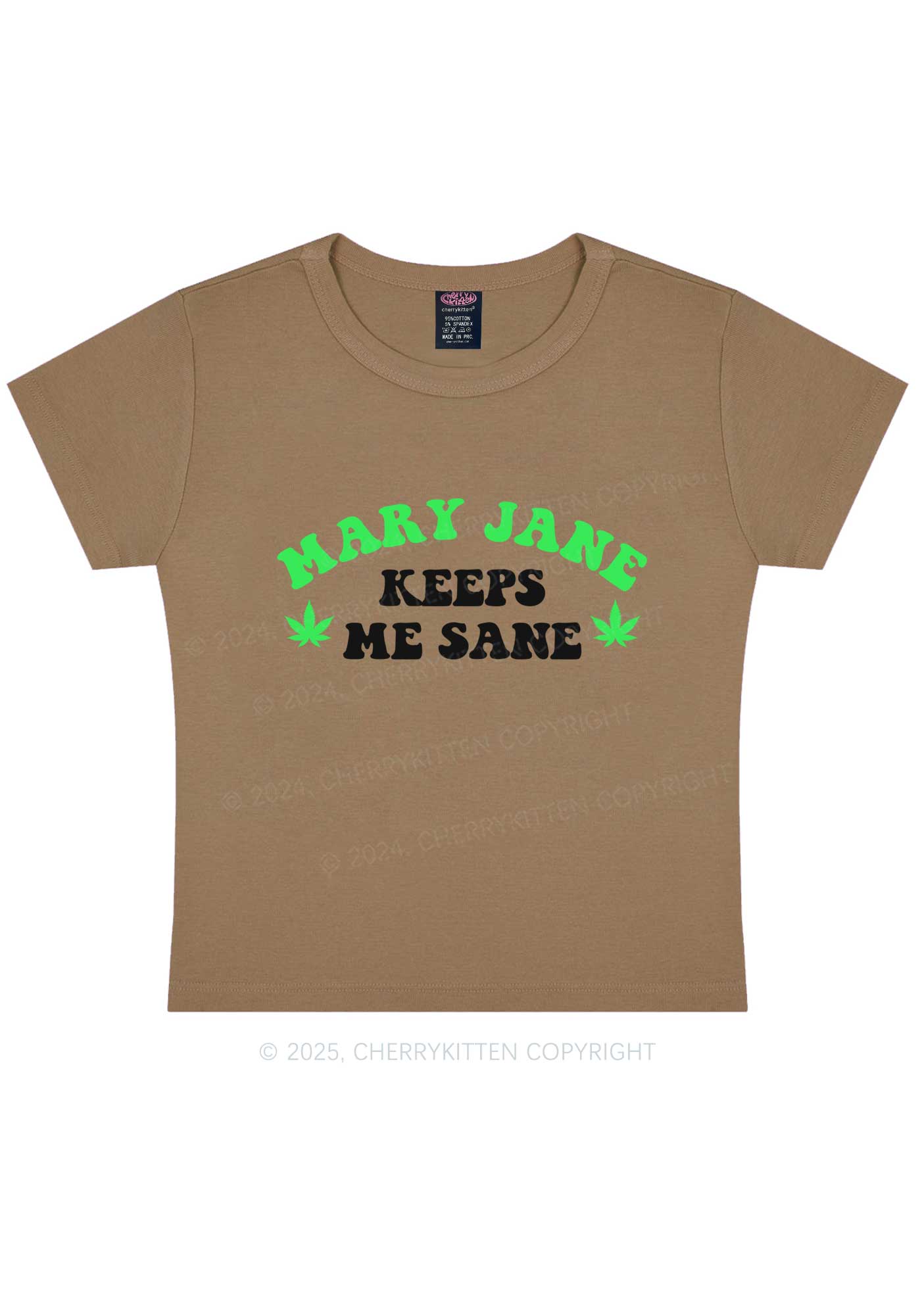 Keeps Me Sane Y2K Baby Tee Cherrykitten - Image 8