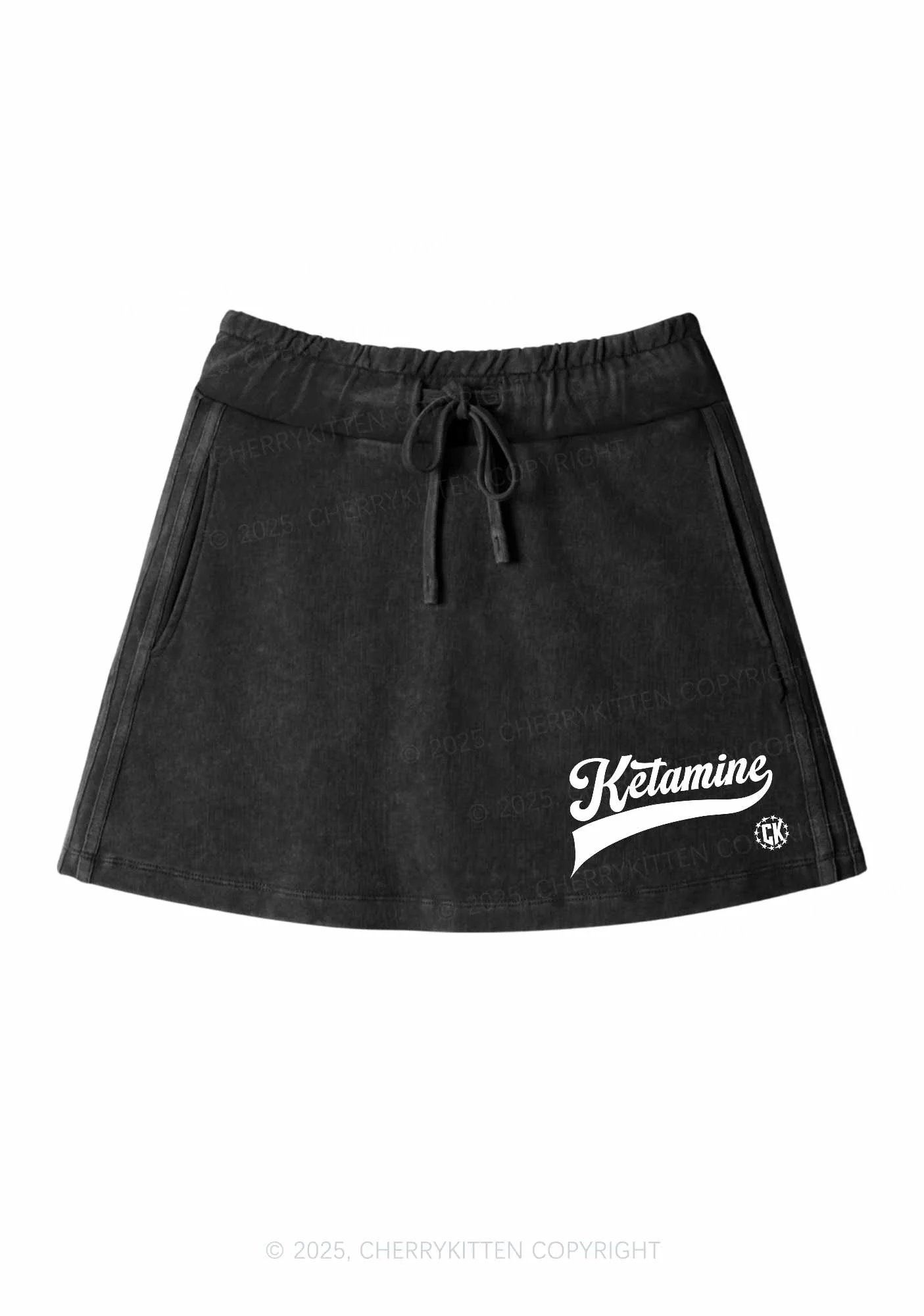 Ketamxxe Y2K Washed Mini Skirts Cherrykitten - Image 2