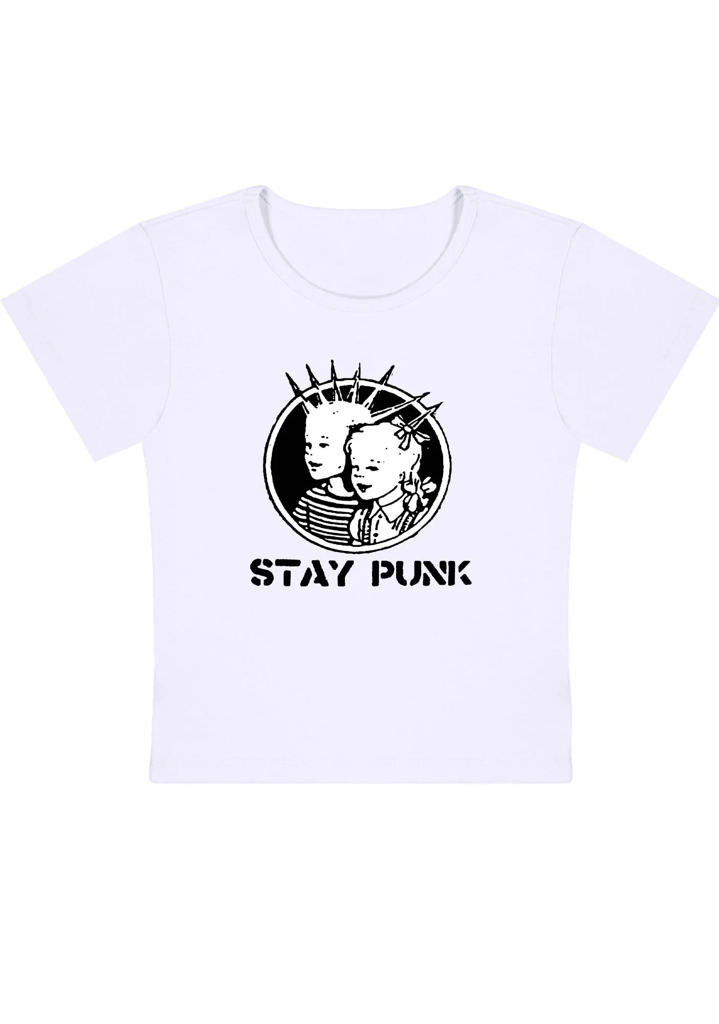 Kids Stay Punk Y2K Baby Tee - Image 3