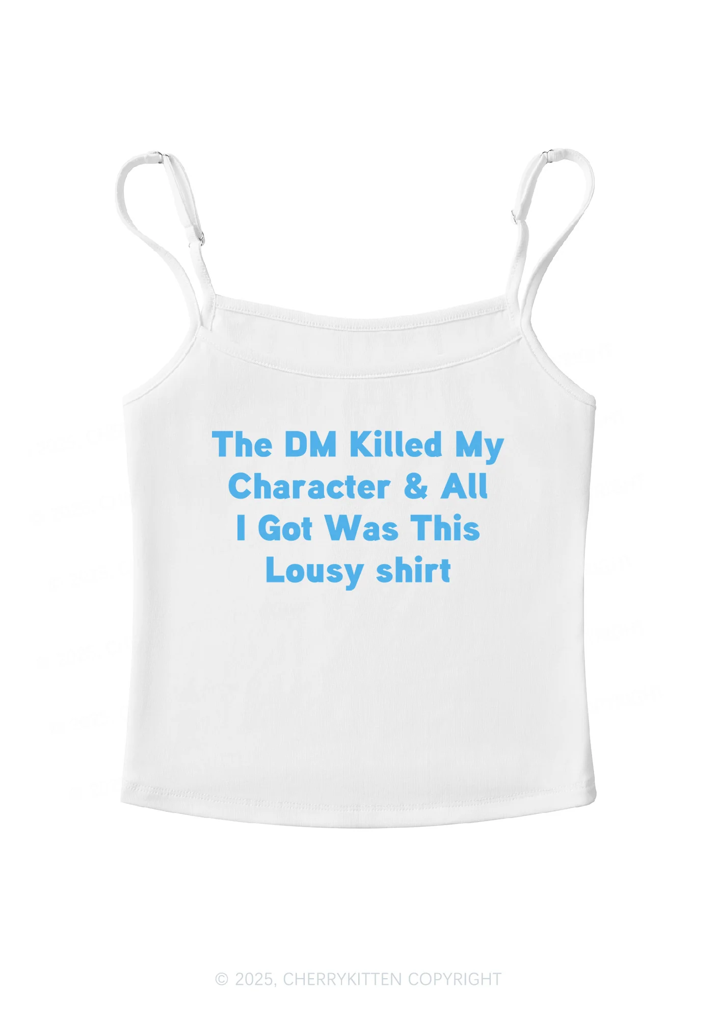 Killed Character I Got Lousy Y2K Spaghetti Strap Cami Cherrykitten - Image 4