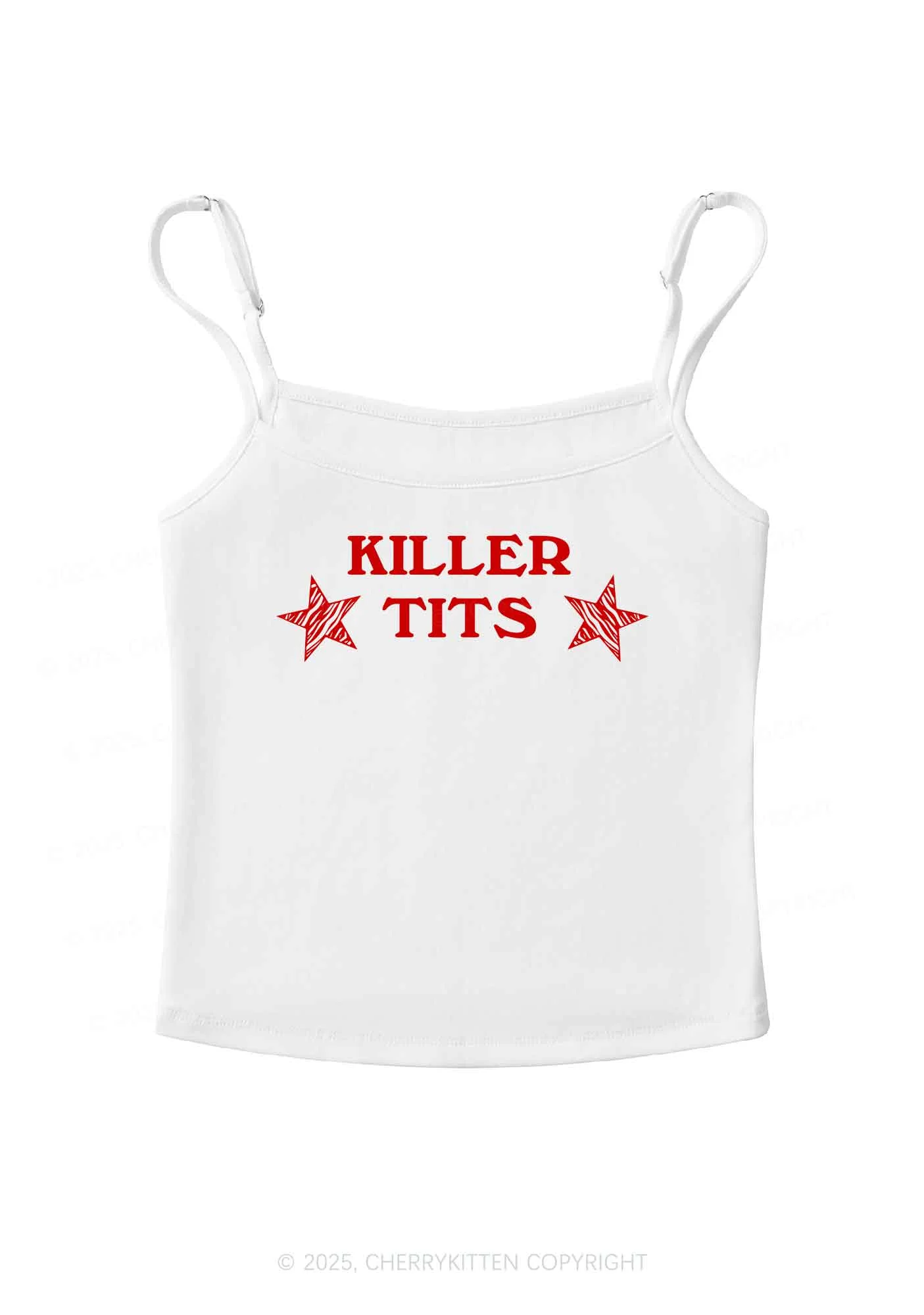 Killer Txts Y2K Spaghetti Strap Cami Cherrykitten - Image 3