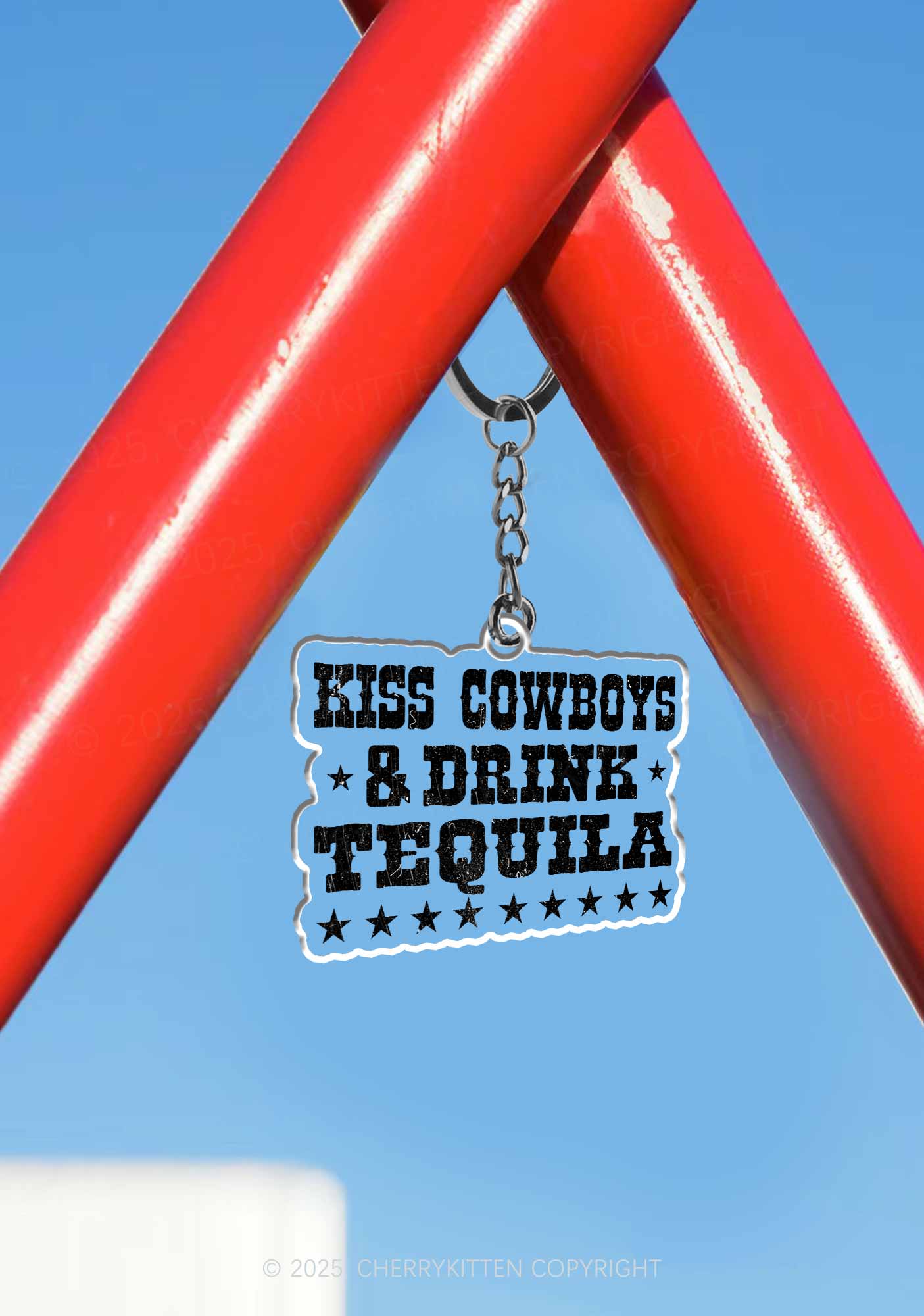 Kiss Cowboys 1Pc Y2K Keychain Cherrykitten - Image 3