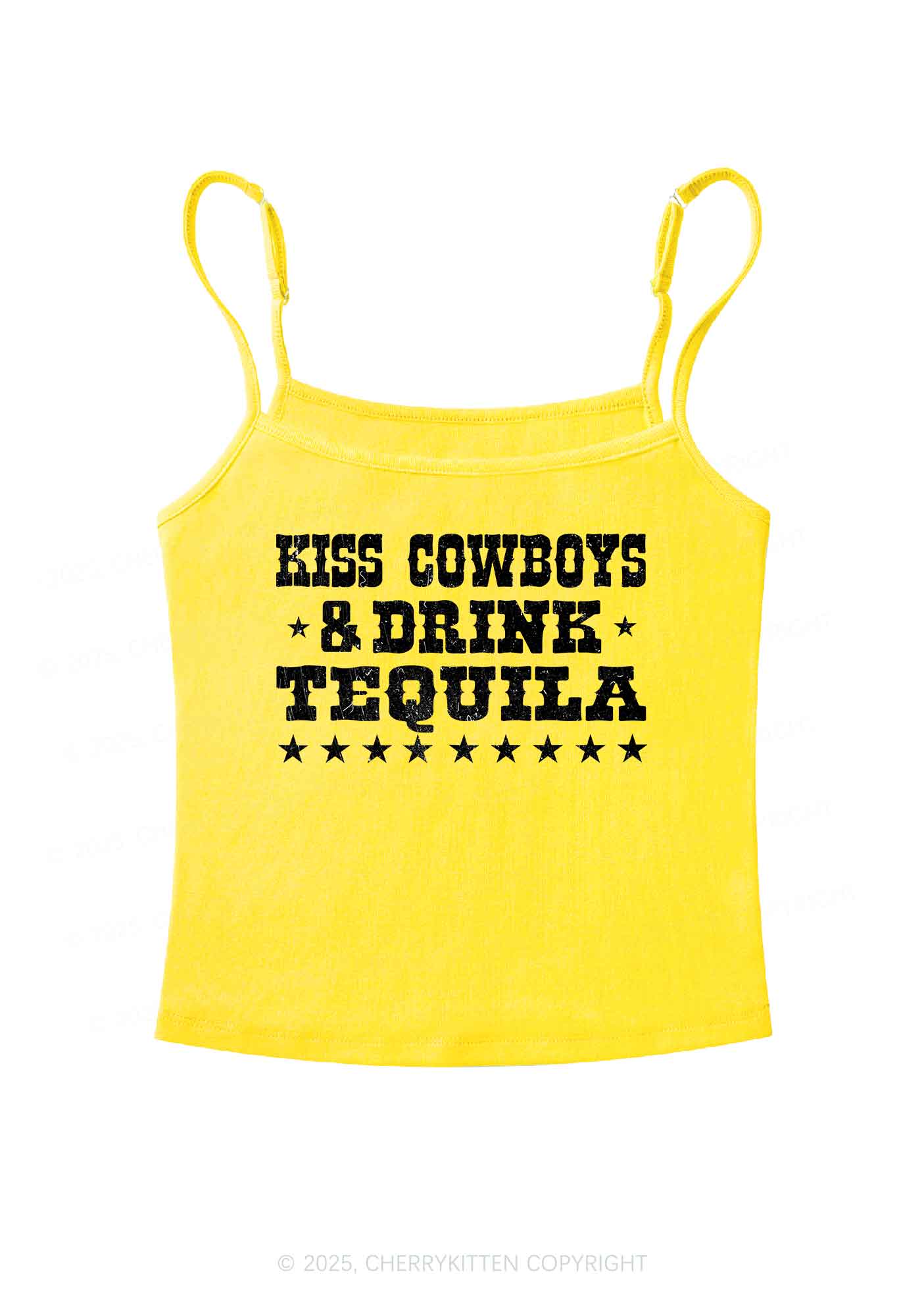 Kiss Cowboys Y2K Spaghetti Strap Cami Cherrykitten - Image 6
