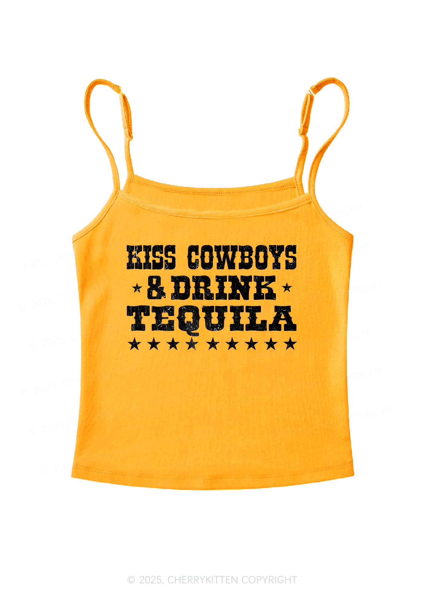Kiss Cowboys Y2K Spaghetti Strap Cami Cherrykitten - Image 7