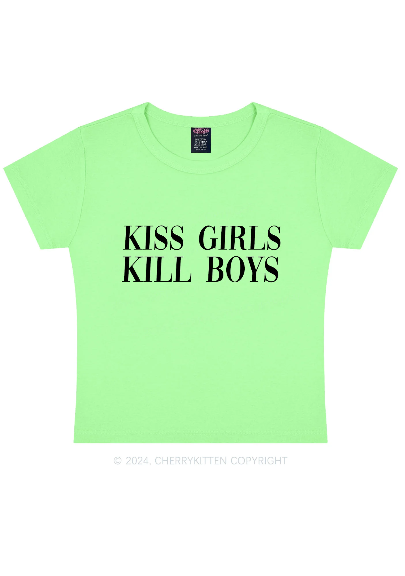 Kiss Girls Y2K Baby Tee Cherrykitten - Image 12