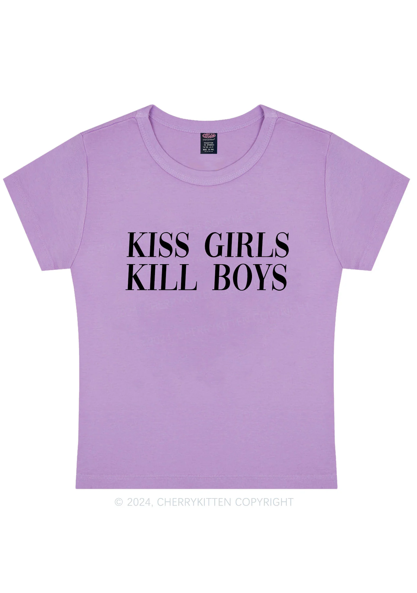 Kiss Girls Y2K Baby Tee Cherrykitten - Image 8