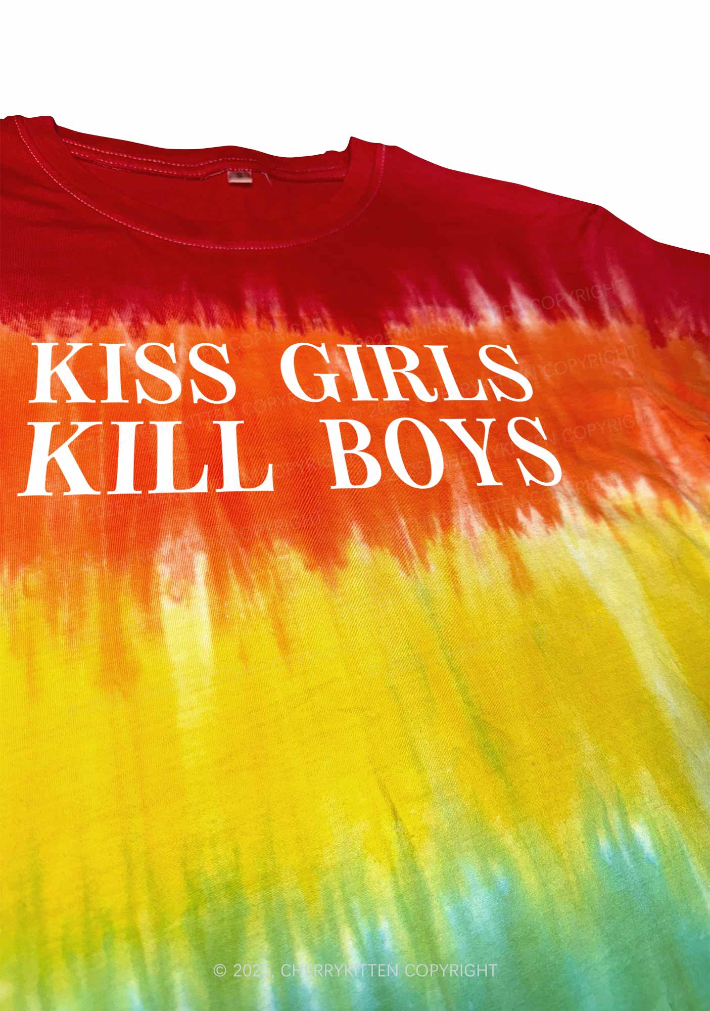 Kiss Girls Y2K Tie Dye Shirts Cherrykitten - Image 3