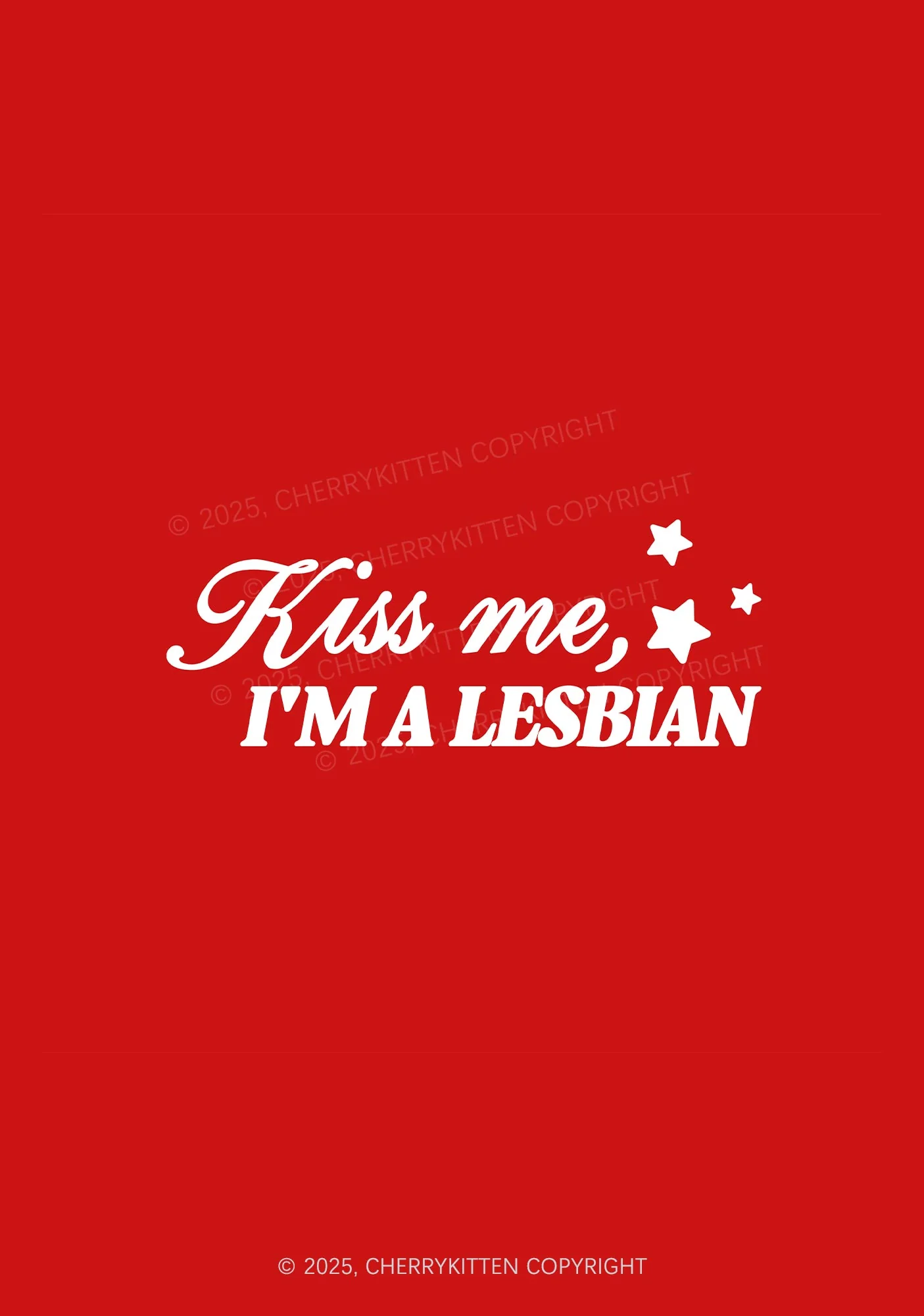 Kiss Me Im Lesbian Pride 1Pc Y2K Pin Badge Cherrykitten - Image 2