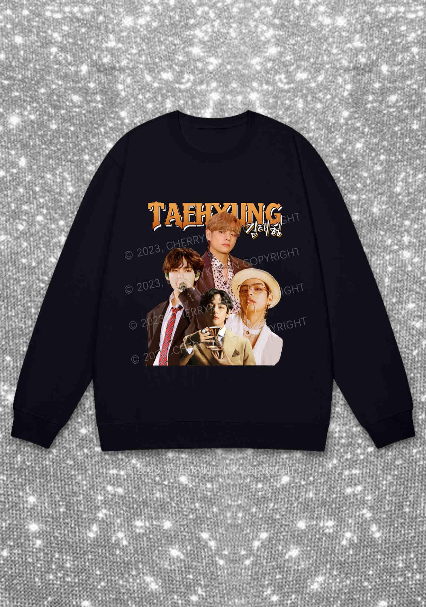 Korean Singer Taehyung Kpop Y2K Sweatshirt Cherrykitten - Image 3