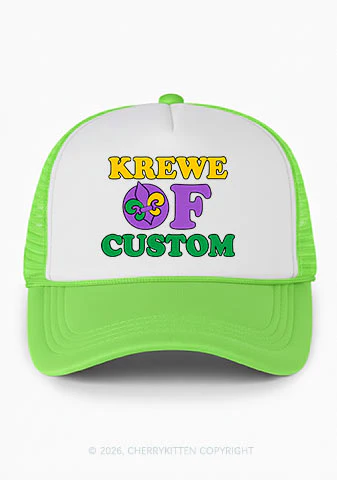 Krewe Of Custom Y2K Colorblock Trucker Hat Cherrykitten - Image 8