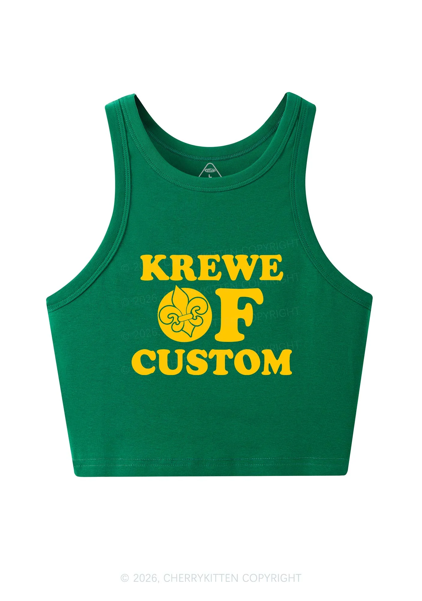 Krewe Of Custom Y2K Crop Tank Top Cherrykitten - Image 6