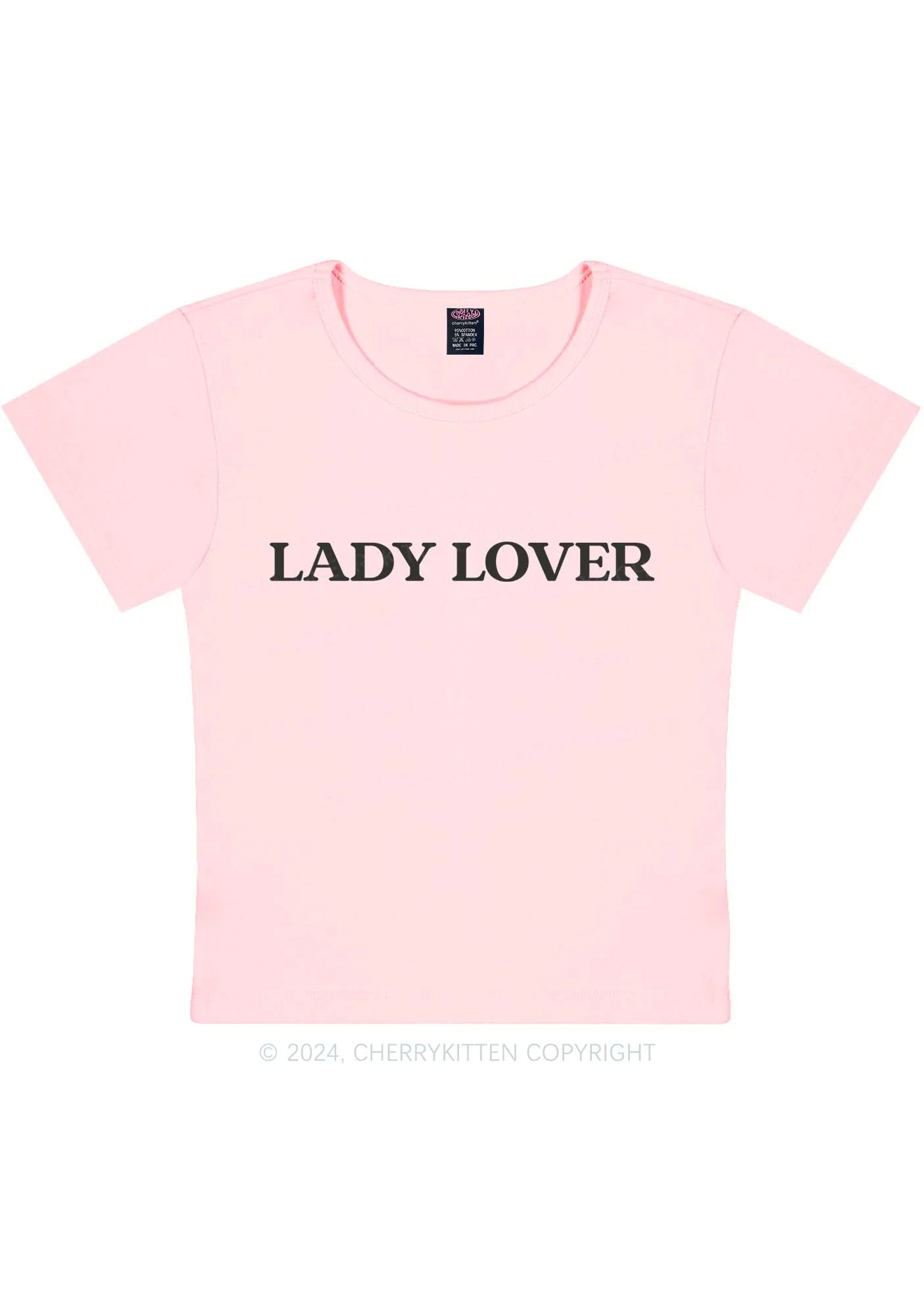 Lady Lover Y2K Baby Tee Cherrykitten - Image 11