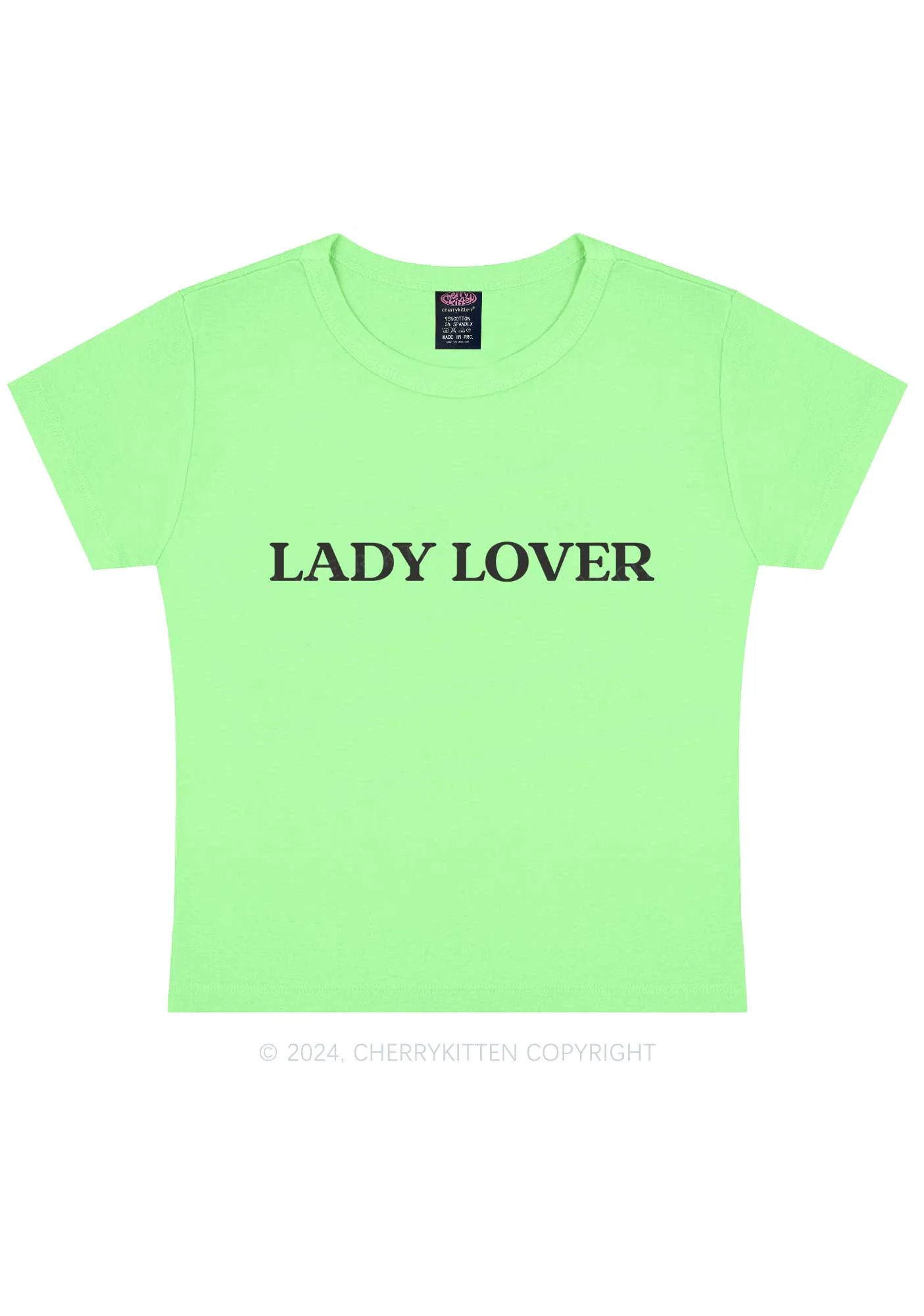 Lady Lover Y2K Baby Tee Cherrykitten - Image 12