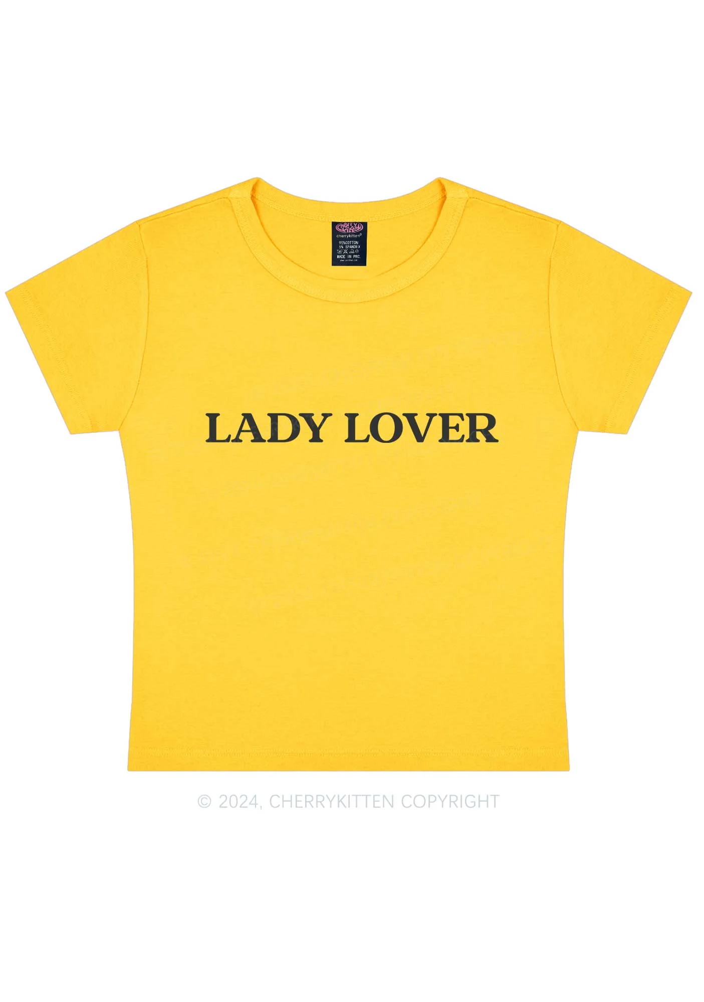 Lady Lover Y2K Baby Tee Cherrykitten - Image 8