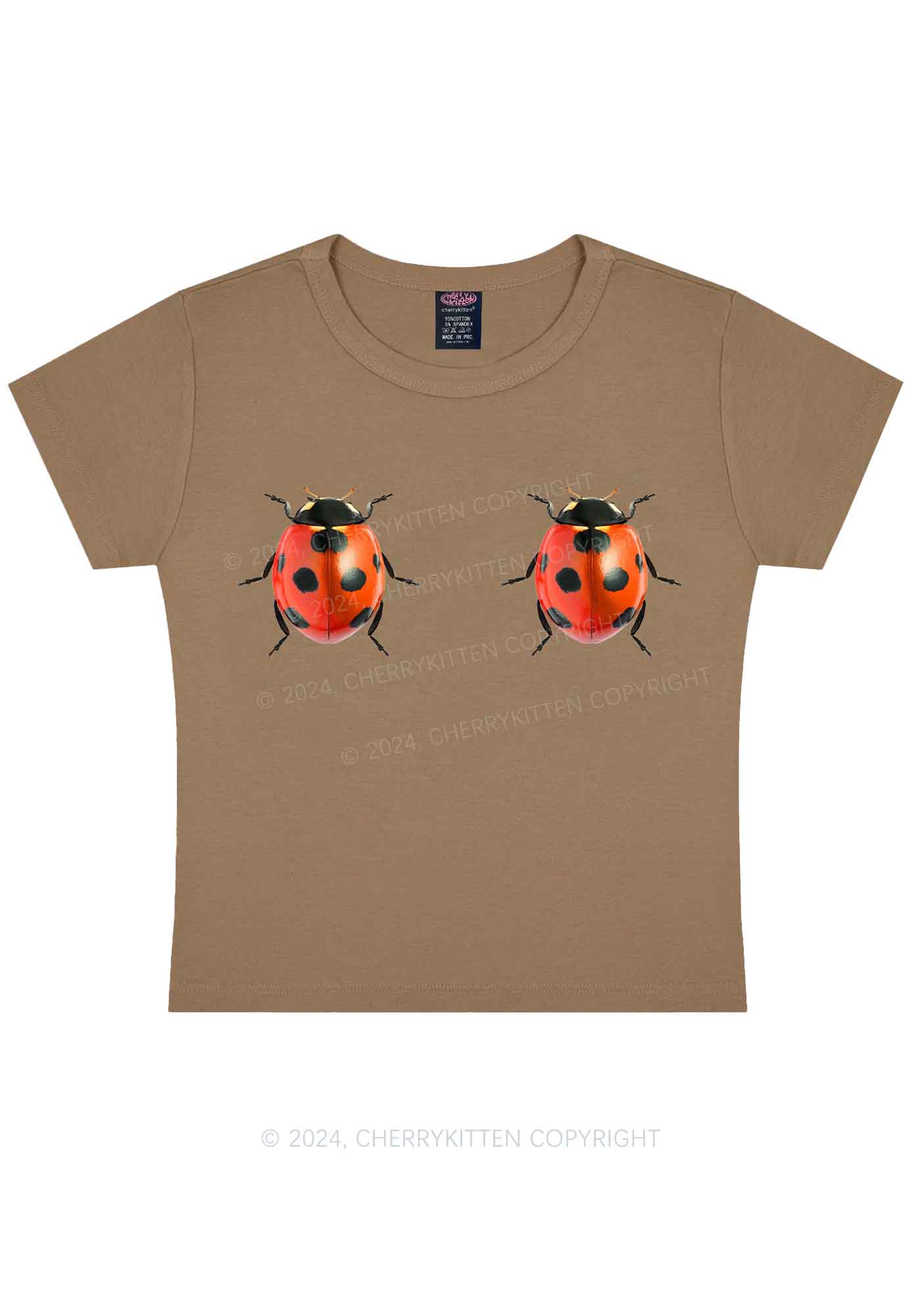 Ladybugs Y2K Baby Tee Cherrykitten - Image 10