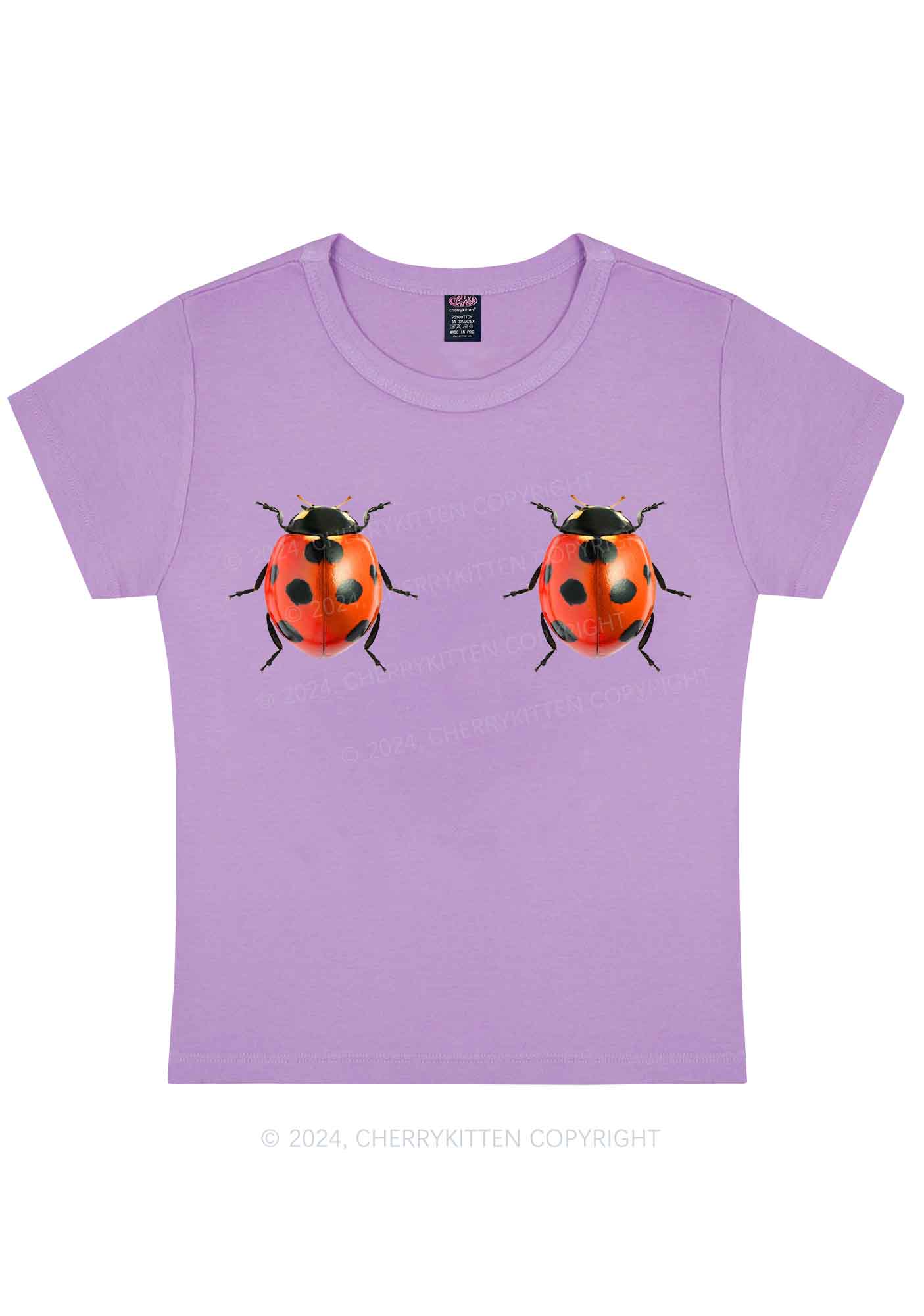 Ladybugs Y2K Baby Tee Cherrykitten - Image 5