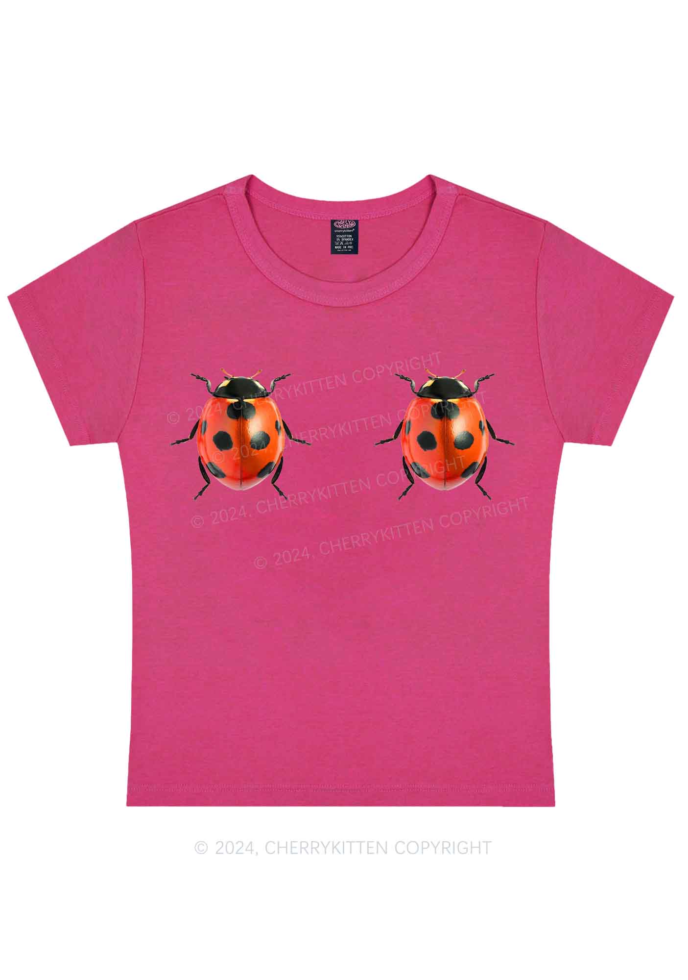 Ladybugs Y2K Baby Tee Cherrykitten - Image 6
