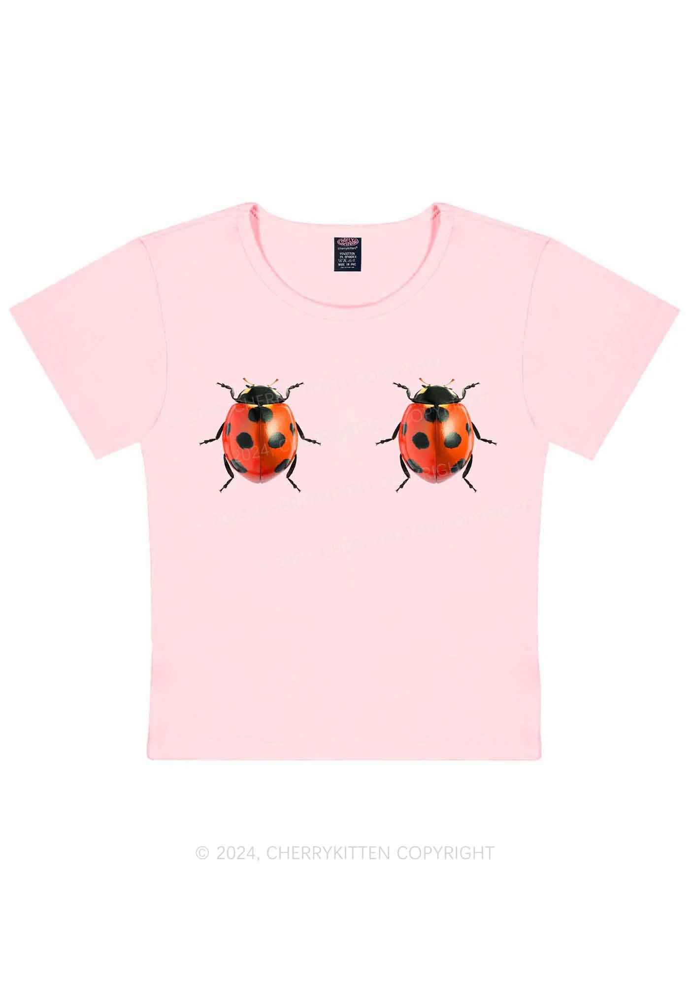 Ladybugs Y2K Baby Tee Cherrykitten - Image 7