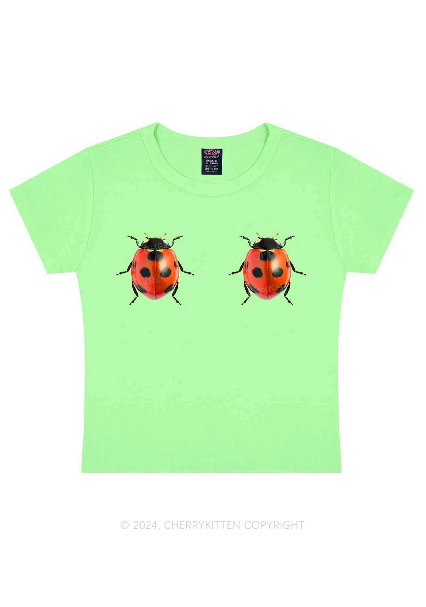 Ladybugs Y2K Baby Tee Cherrykitten - Image 8