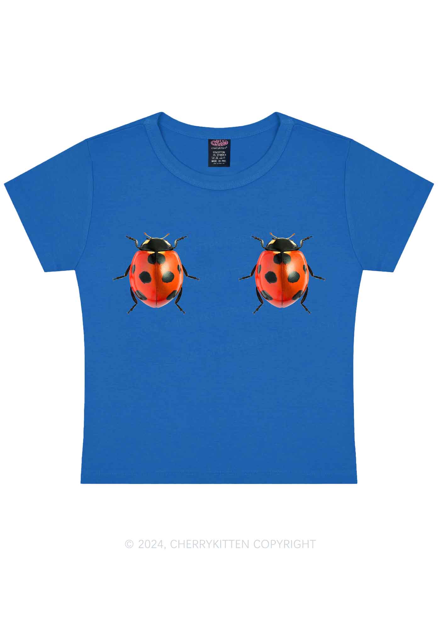 Ladybugs Y2K Baby Tee Cherrykitten - Image 9