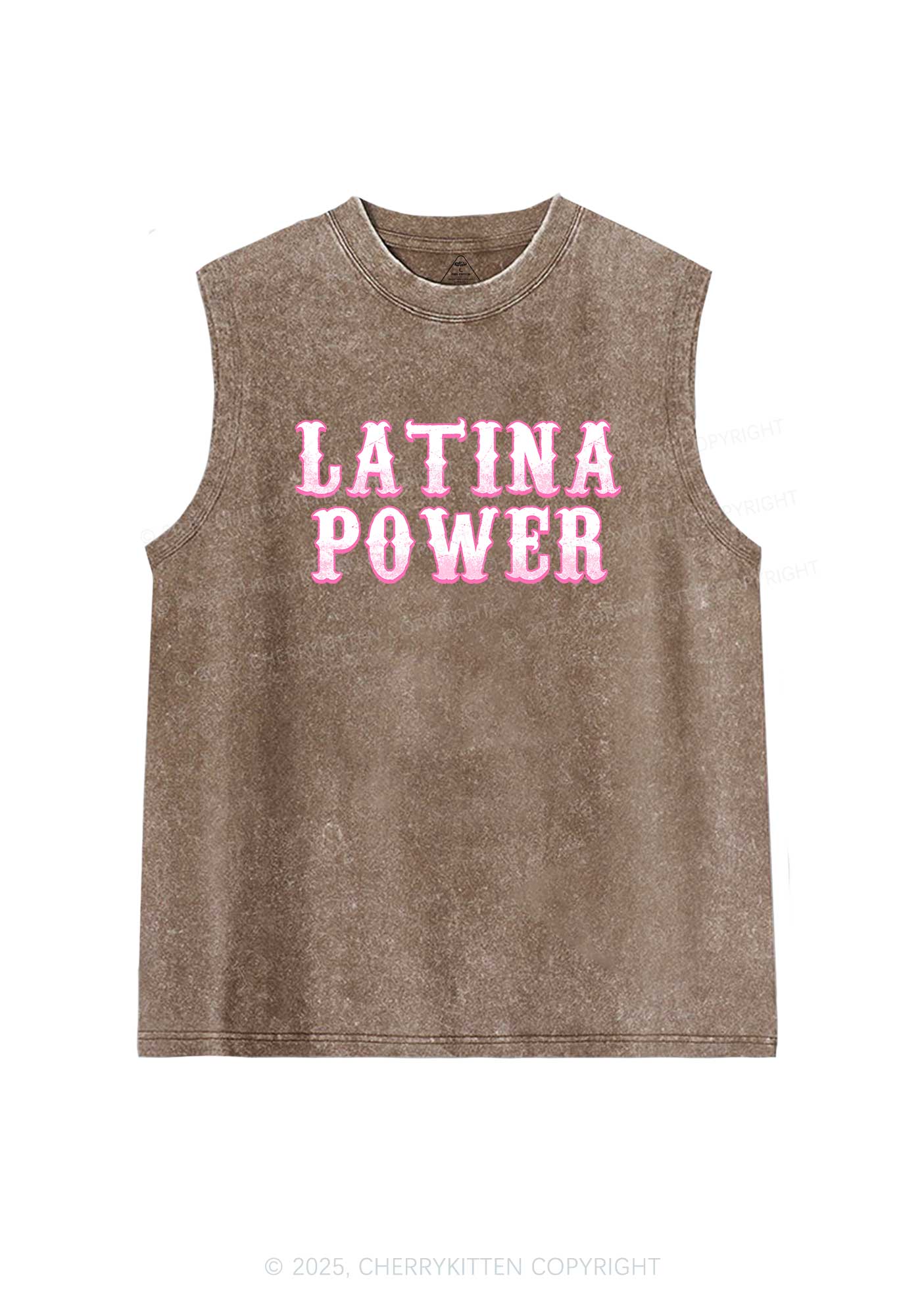 Latina Power Y2K Washed Tank Cherrykitten - Image 5
