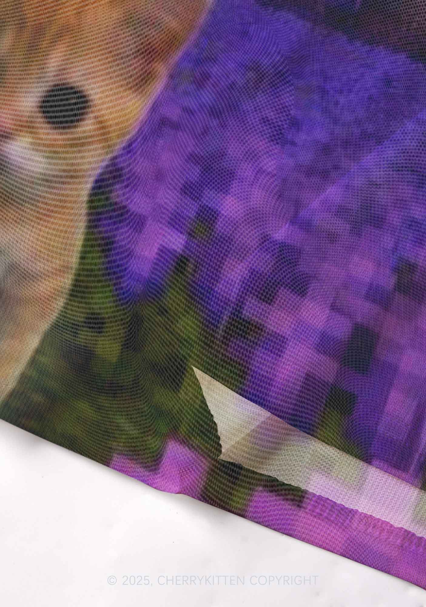 Lavender Kitten Y2K Mesh Cami Tank Cherrykitten - Image 4
