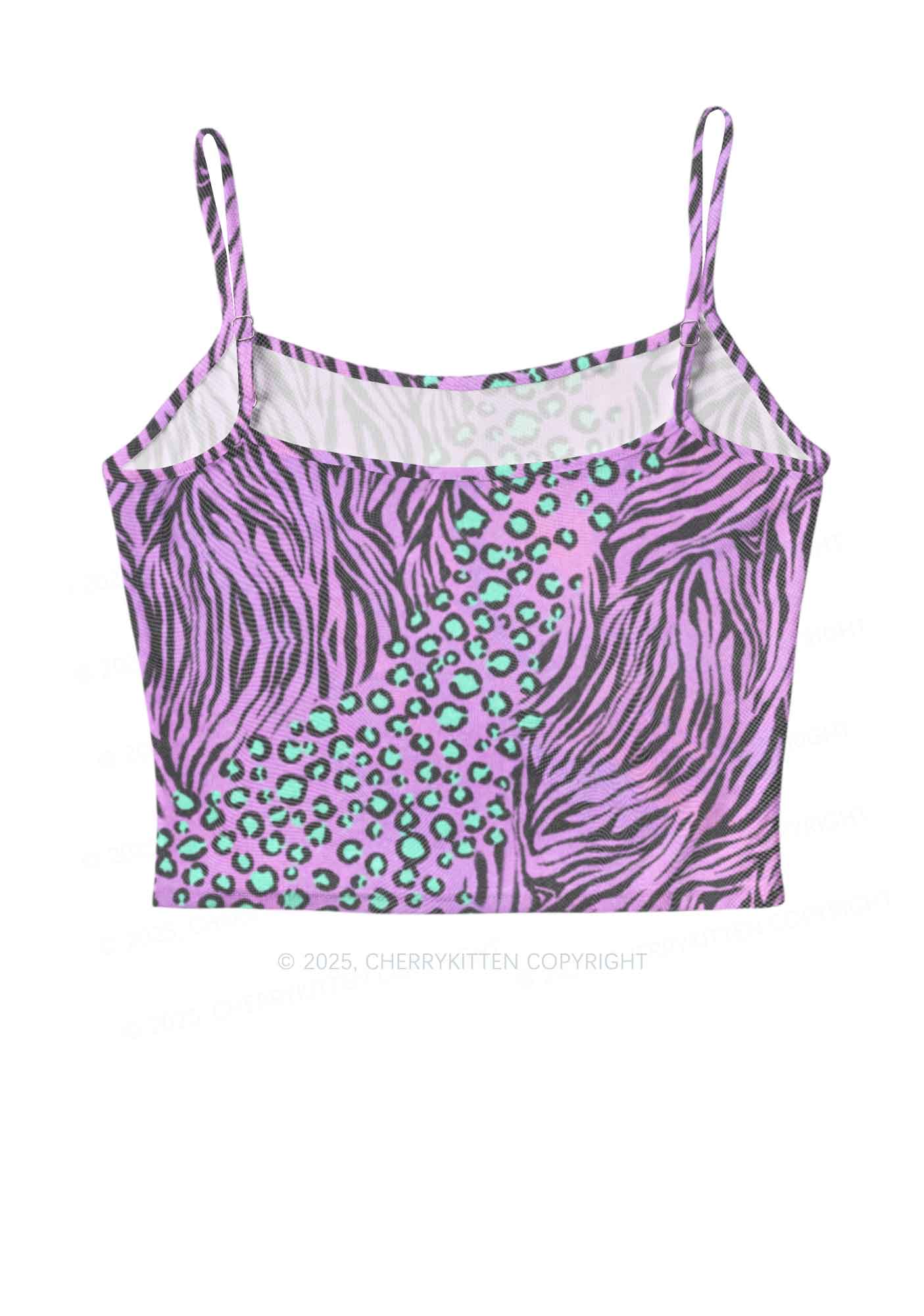 Lavender Zebra Y2K Mesh Cami Tank Cherrykitten - Image 3