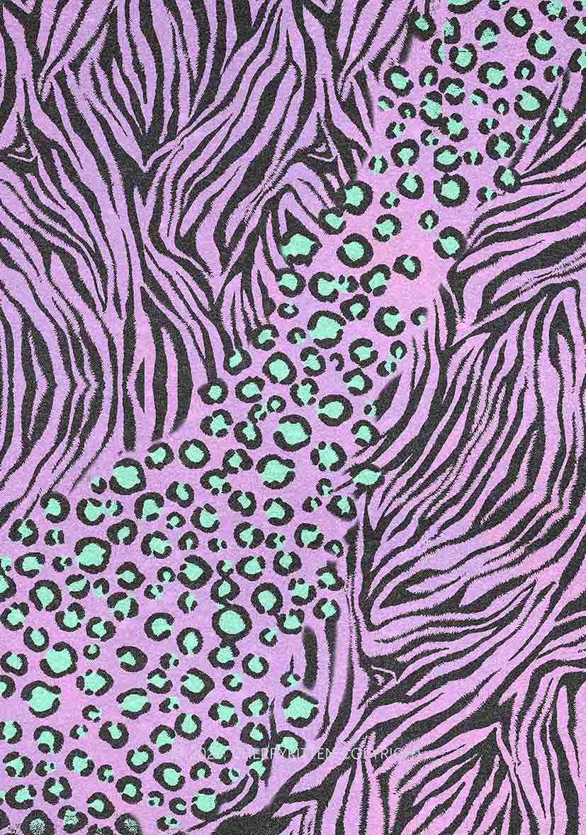 Lavender Zebra Y2K Mesh Slip Dress With Scarf Set Cherrykitten - Image 2