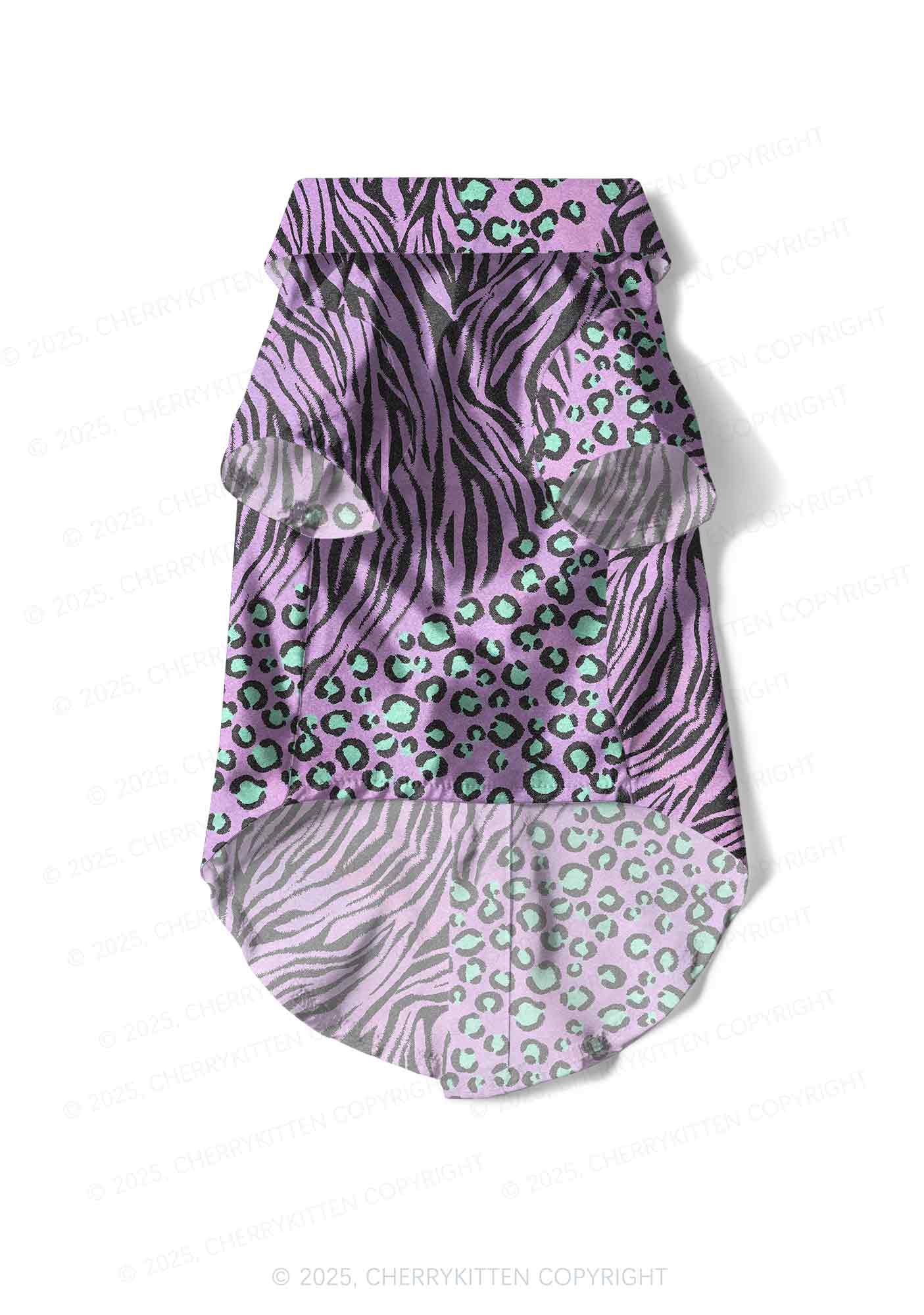 Lavender Zebra Y2K Pet Shirts Cherrykitten - Image 4